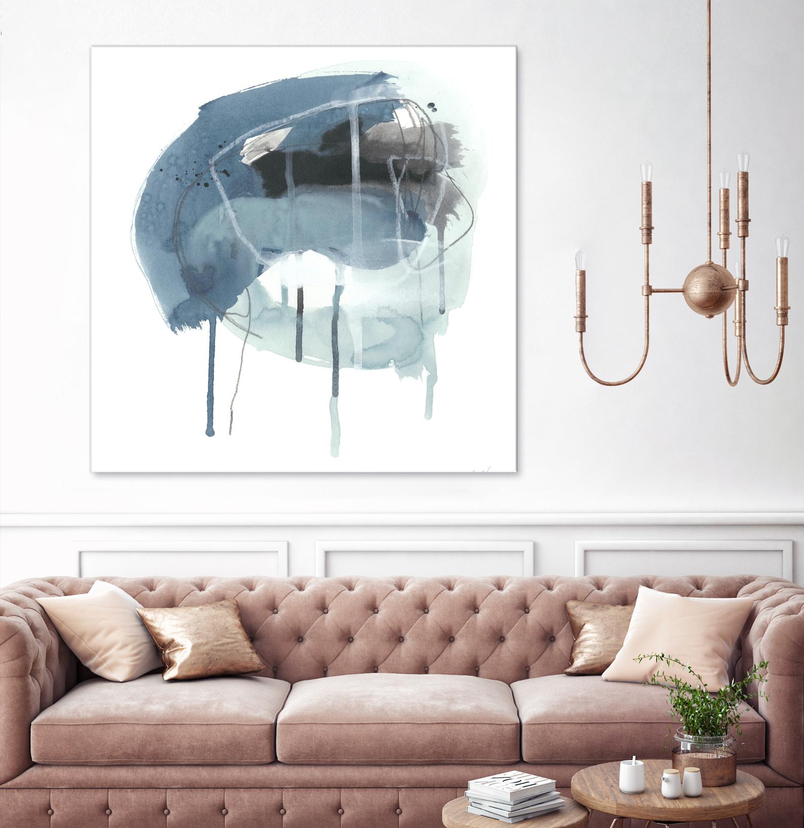 Incidental Indigo IV by June Erica Vess on GIANT ART - blue abstract