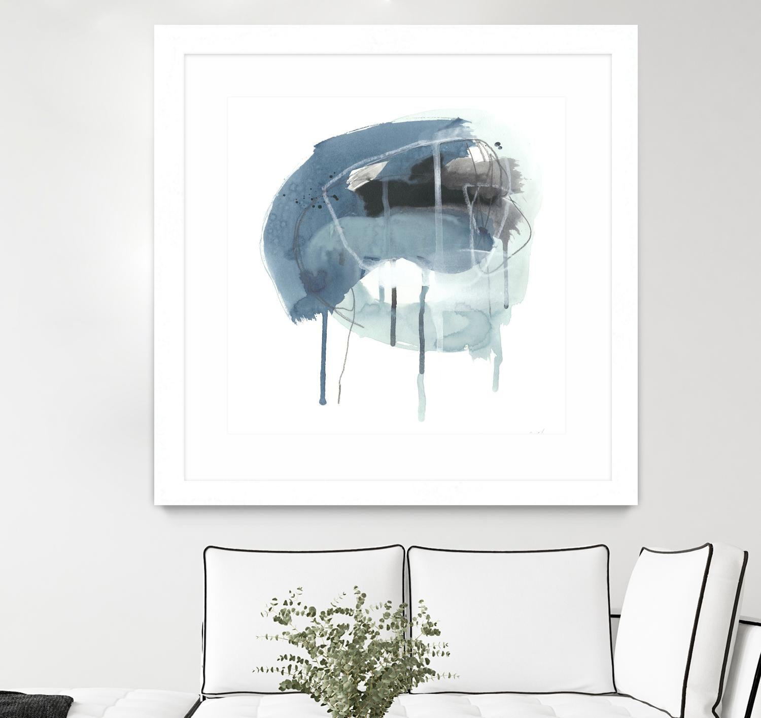 Incidental Indigo IV by June Erica Vess on GIANT ART - blue abstract