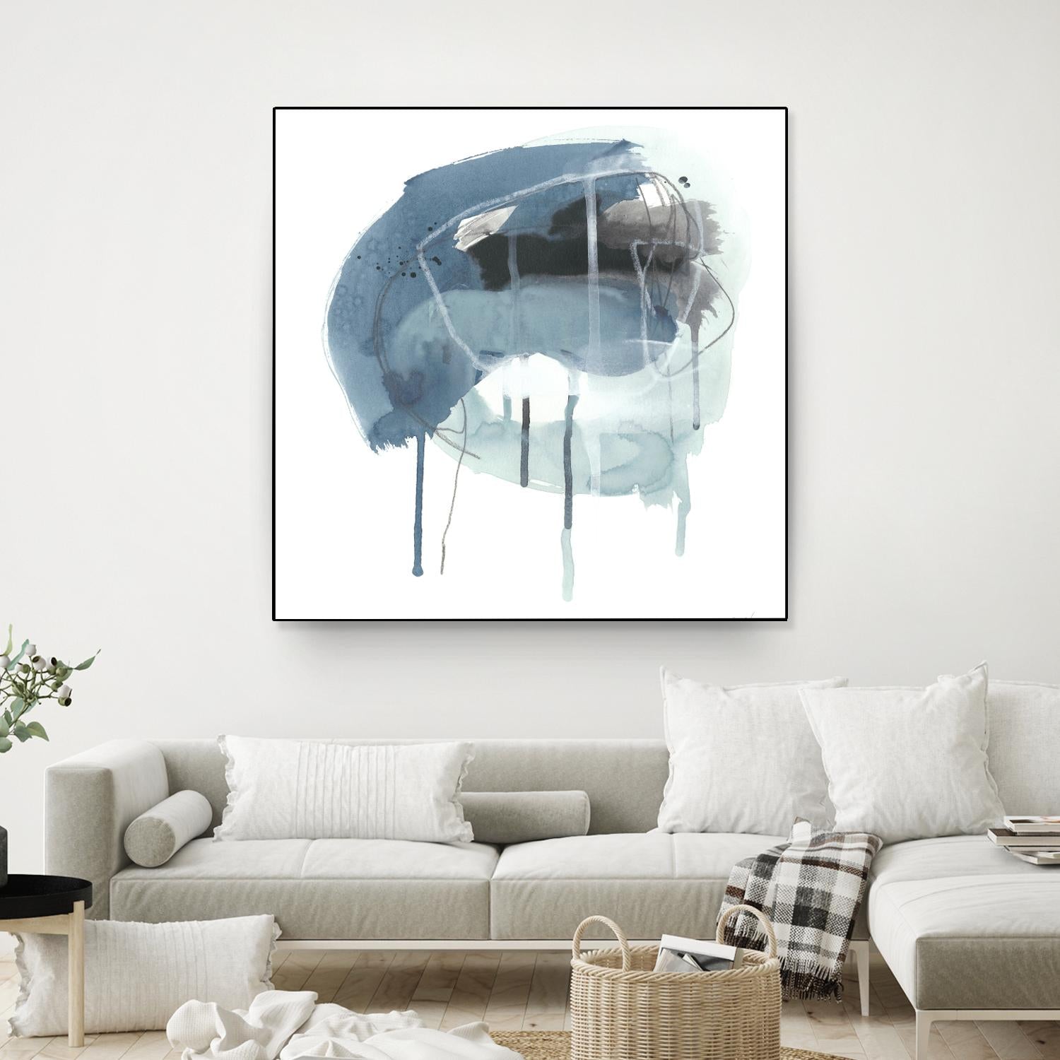 Incidental Indigo IV by June Erica Vess on GIANT ART - blue abstract