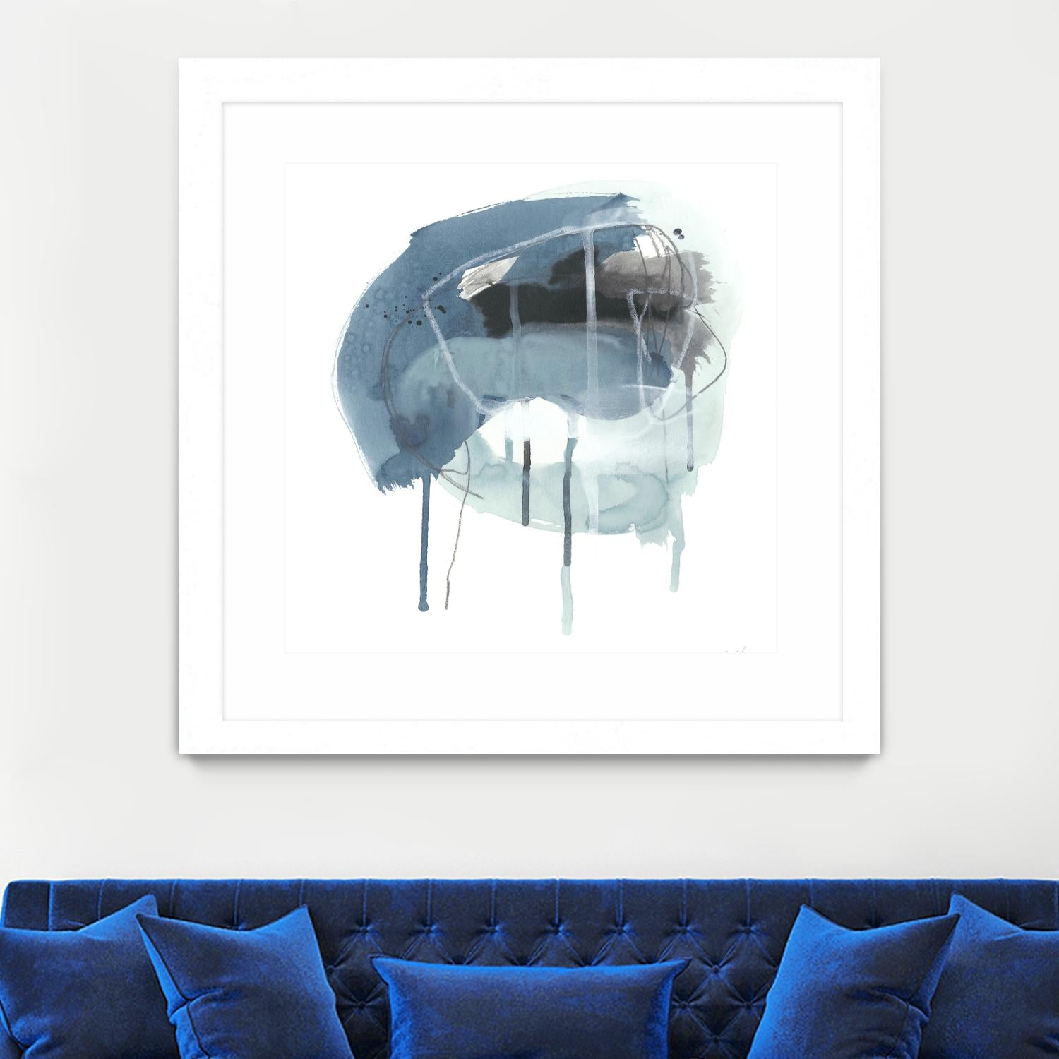 Incidental Indigo IV by June Erica Vess on GIANT ART - blue abstract