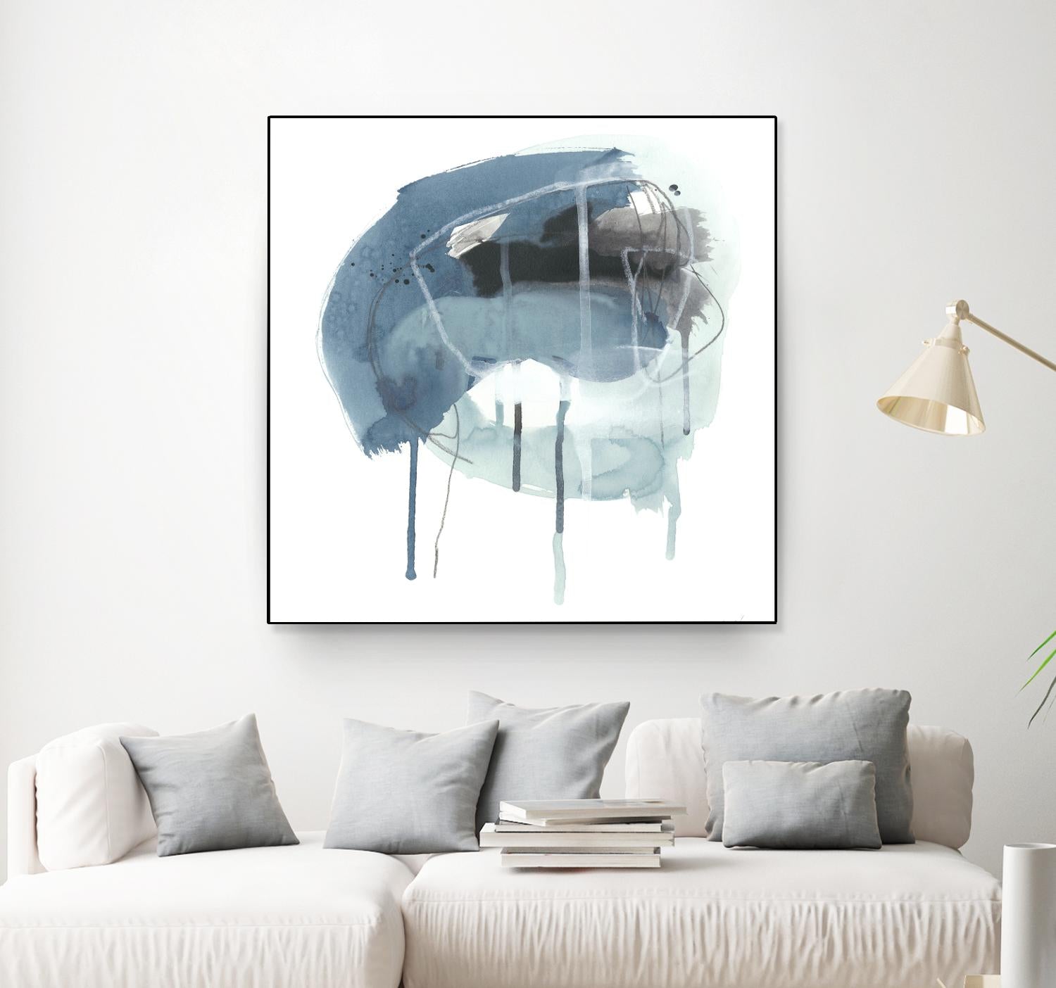 Incidental Indigo IV by June Erica Vess on GIANT ART - blue abstract