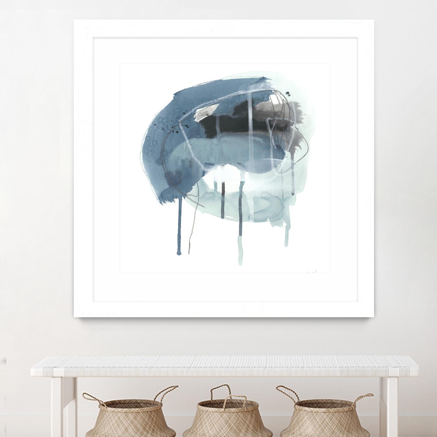 Incidental Indigo IV by June Erica Vess on GIANT ART - blue abstract