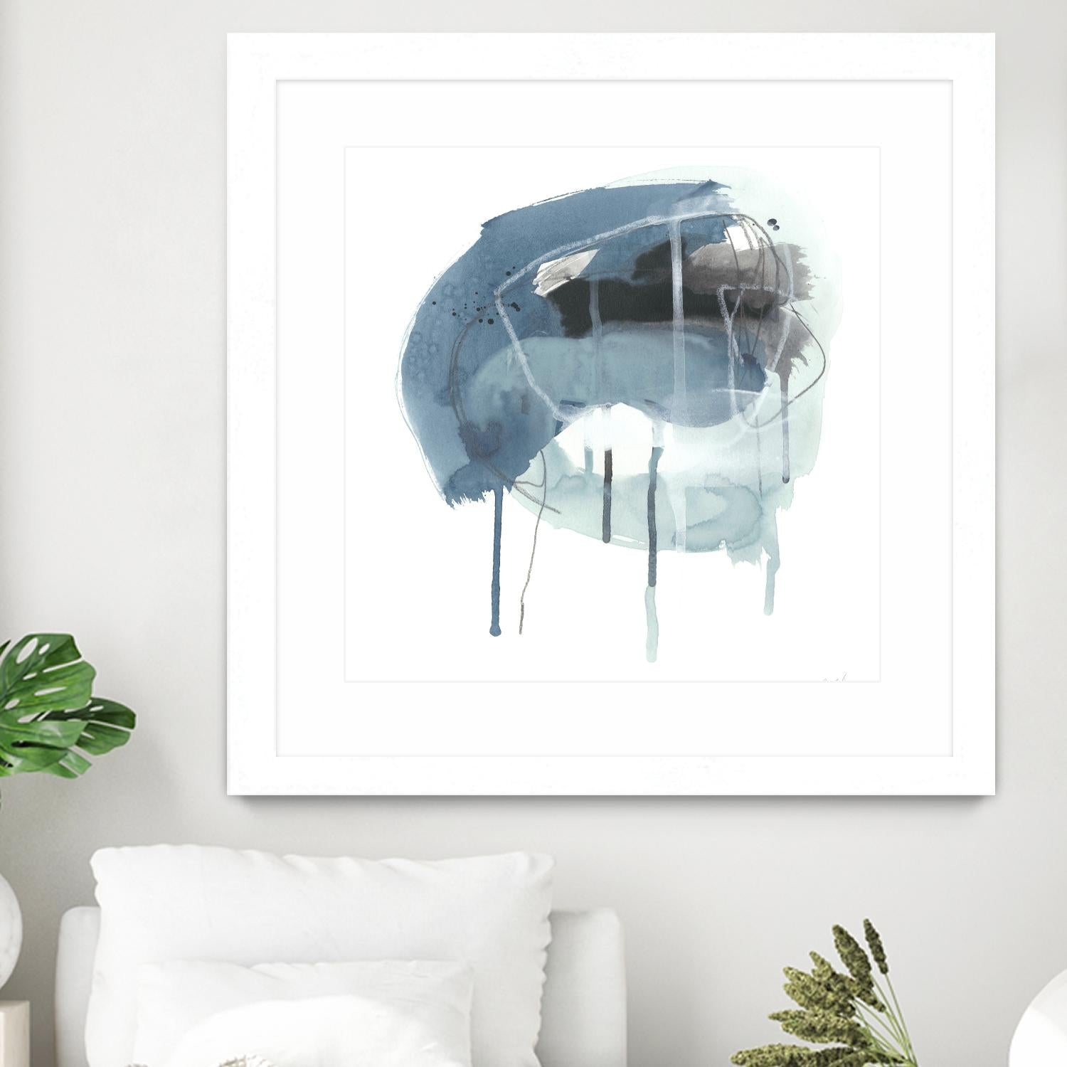 Incidental Indigo IV by June Erica Vess on GIANT ART - blue abstract