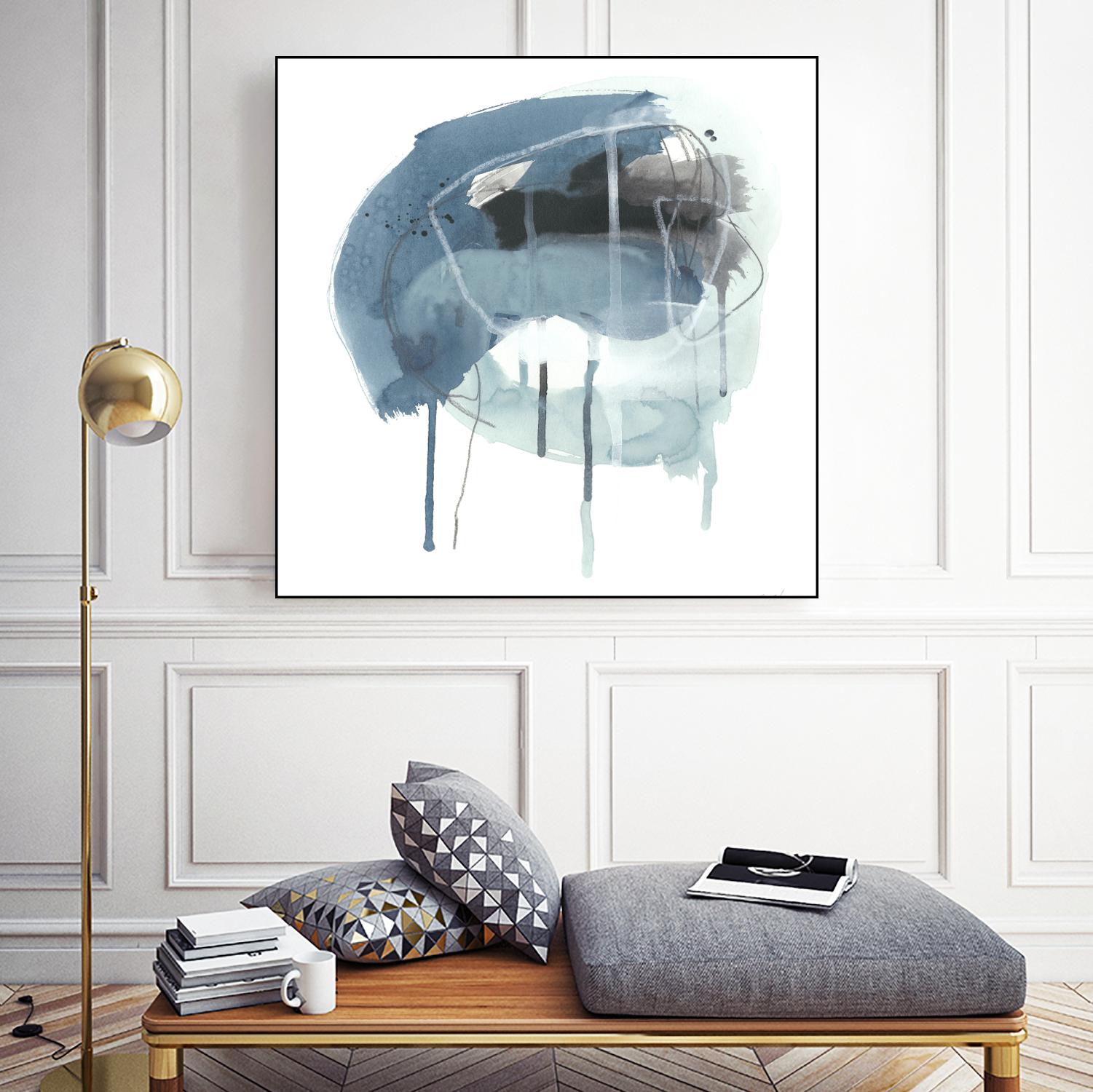 Incidental Indigo IV by June Erica Vess on GIANT ART - blue abstract