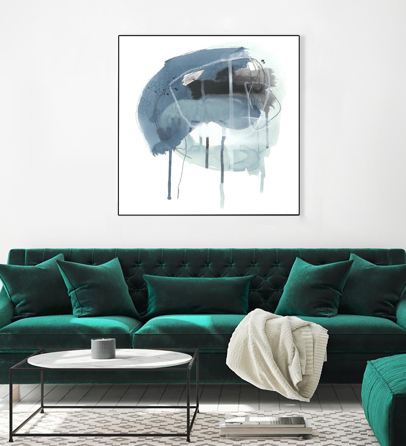 Incidental Indigo IV by June Erica Vess on GIANT ART - blue abstract