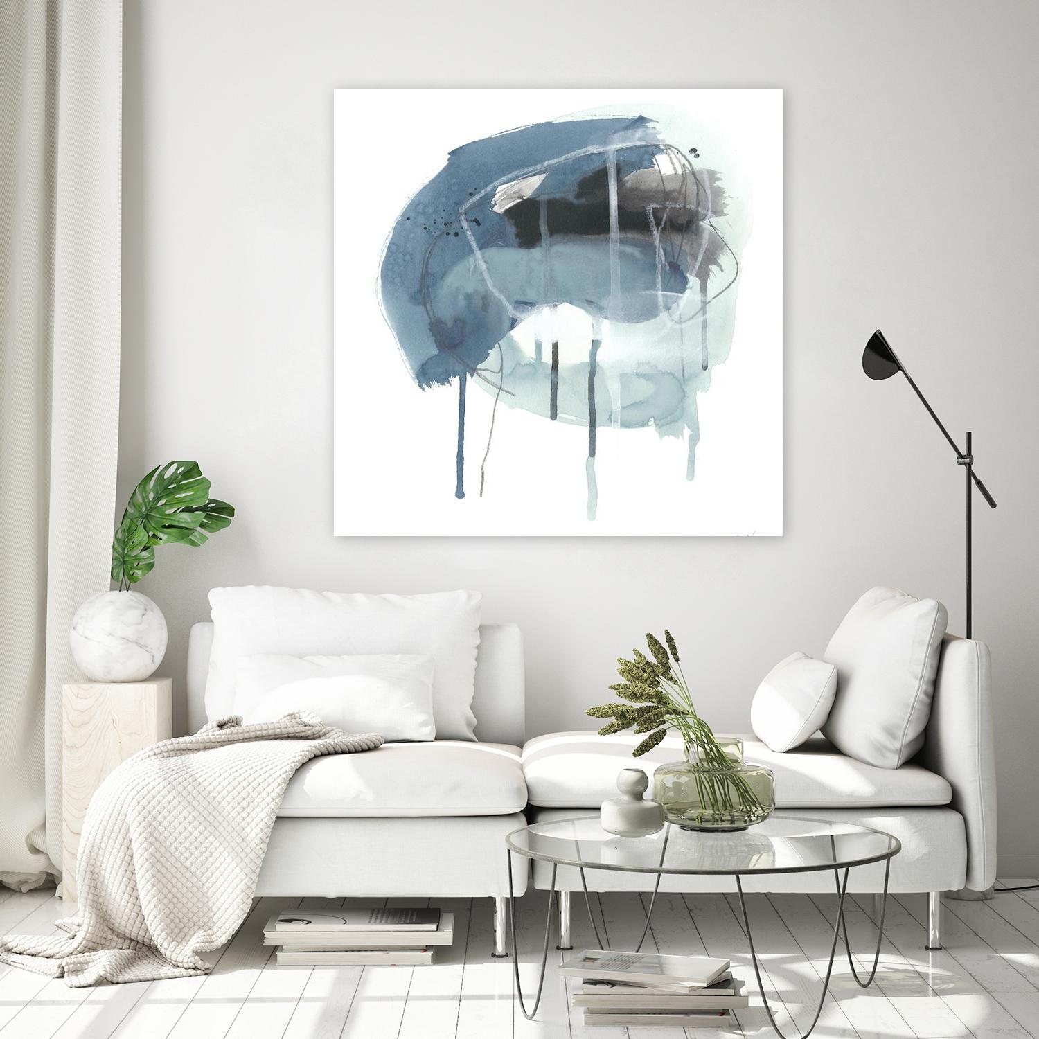 Incidental Indigo IV by June Erica Vess on GIANT ART - blue abstract