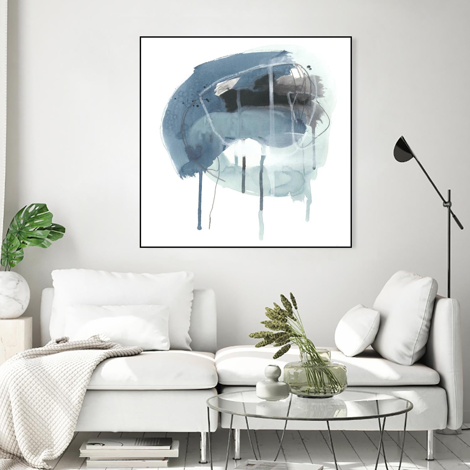 Incidental Indigo IV by June Erica Vess on GIANT ART - blue abstract