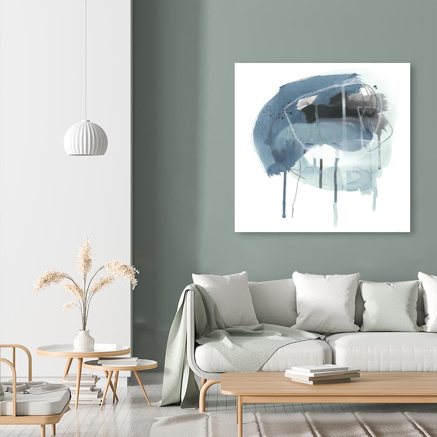 Incidental Indigo IV by June Erica Vess on GIANT ART - blue abstract