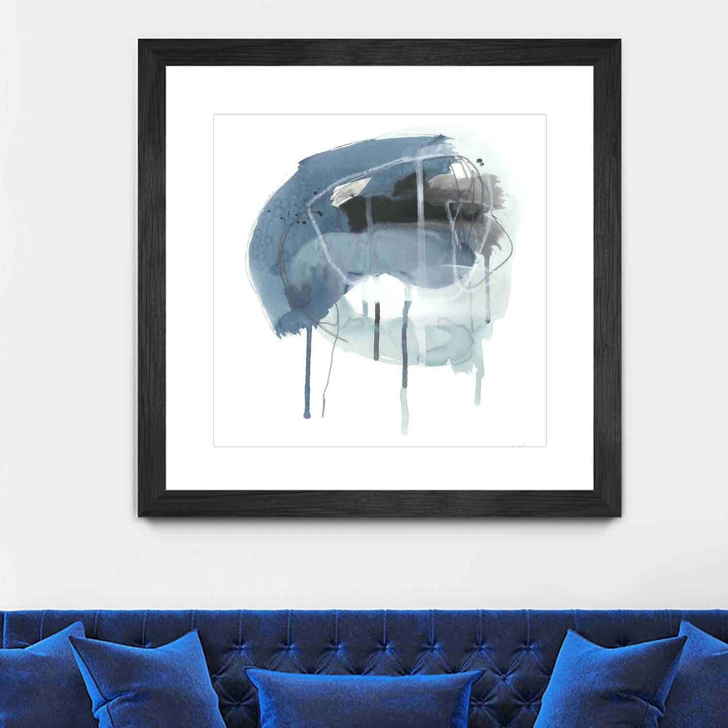 Incidental Indigo IV by June Erica Vess on GIANT ART - blue abstract