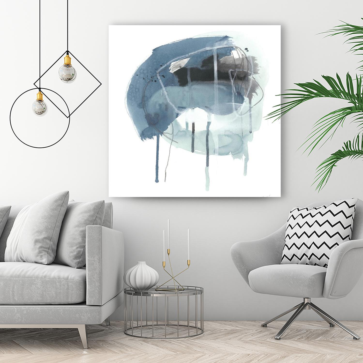 Incidental Indigo IV by June Erica Vess on GIANT ART - blue abstract