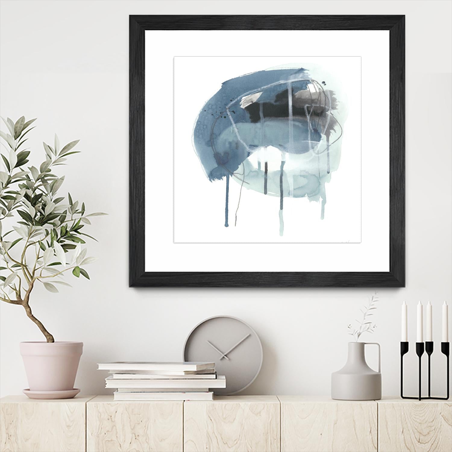 Incidental Indigo IV by June Erica Vess on GIANT ART - blue abstract