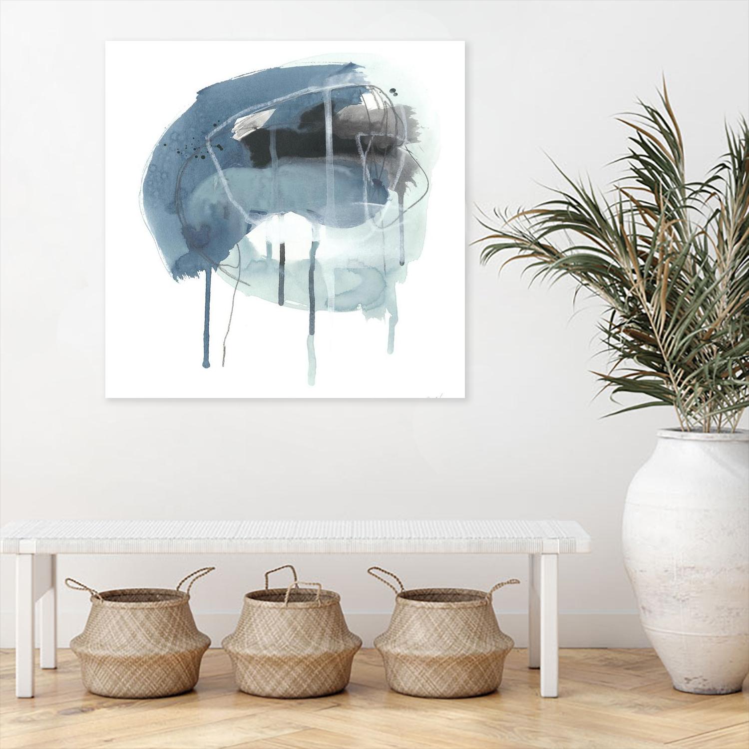 Incidental Indigo IV by June Erica Vess on GIANT ART - blue abstract