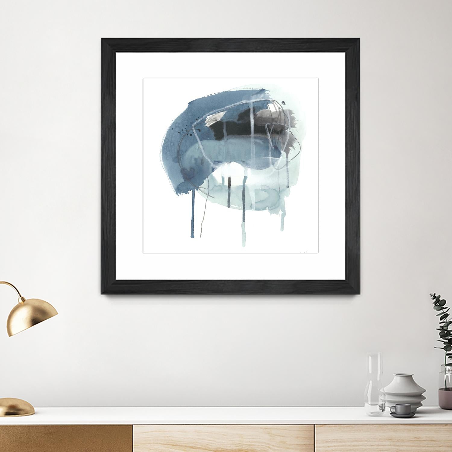 Incidental Indigo IV by June Erica Vess on GIANT ART - blue abstract