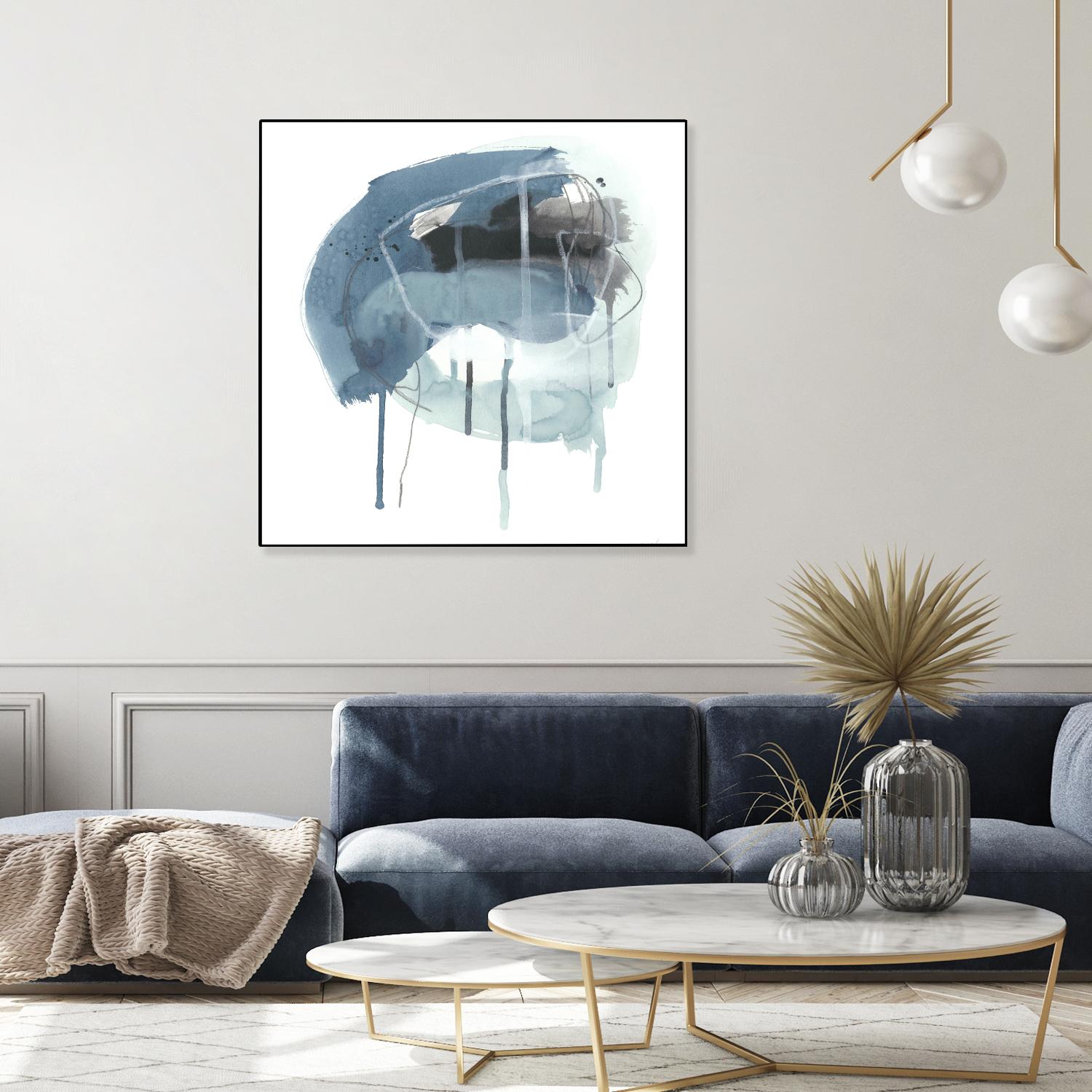 Incidental Indigo IV by June Erica Vess on GIANT ART - blue abstract