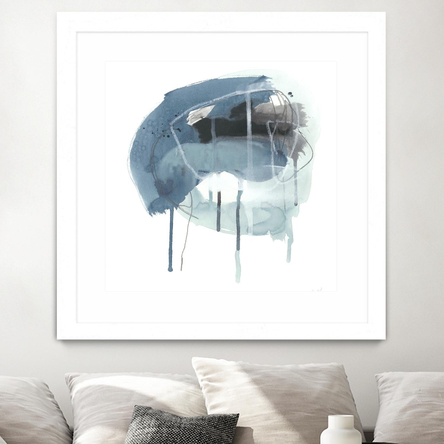 Incidental Indigo IV by June Erica Vess on GIANT ART - blue abstract