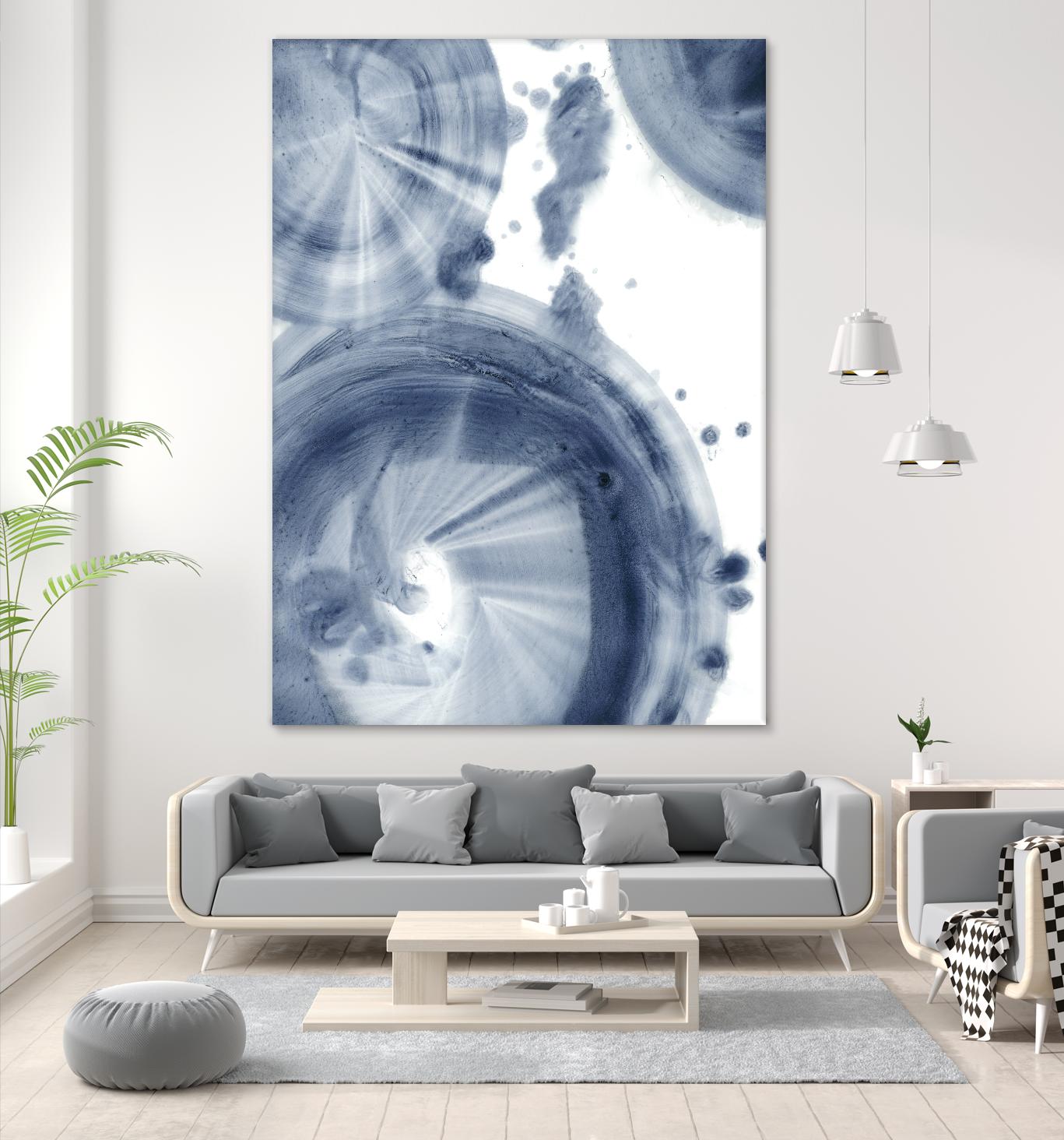 Quasars III by Ethan Harper on GIANT ART - blue abstract