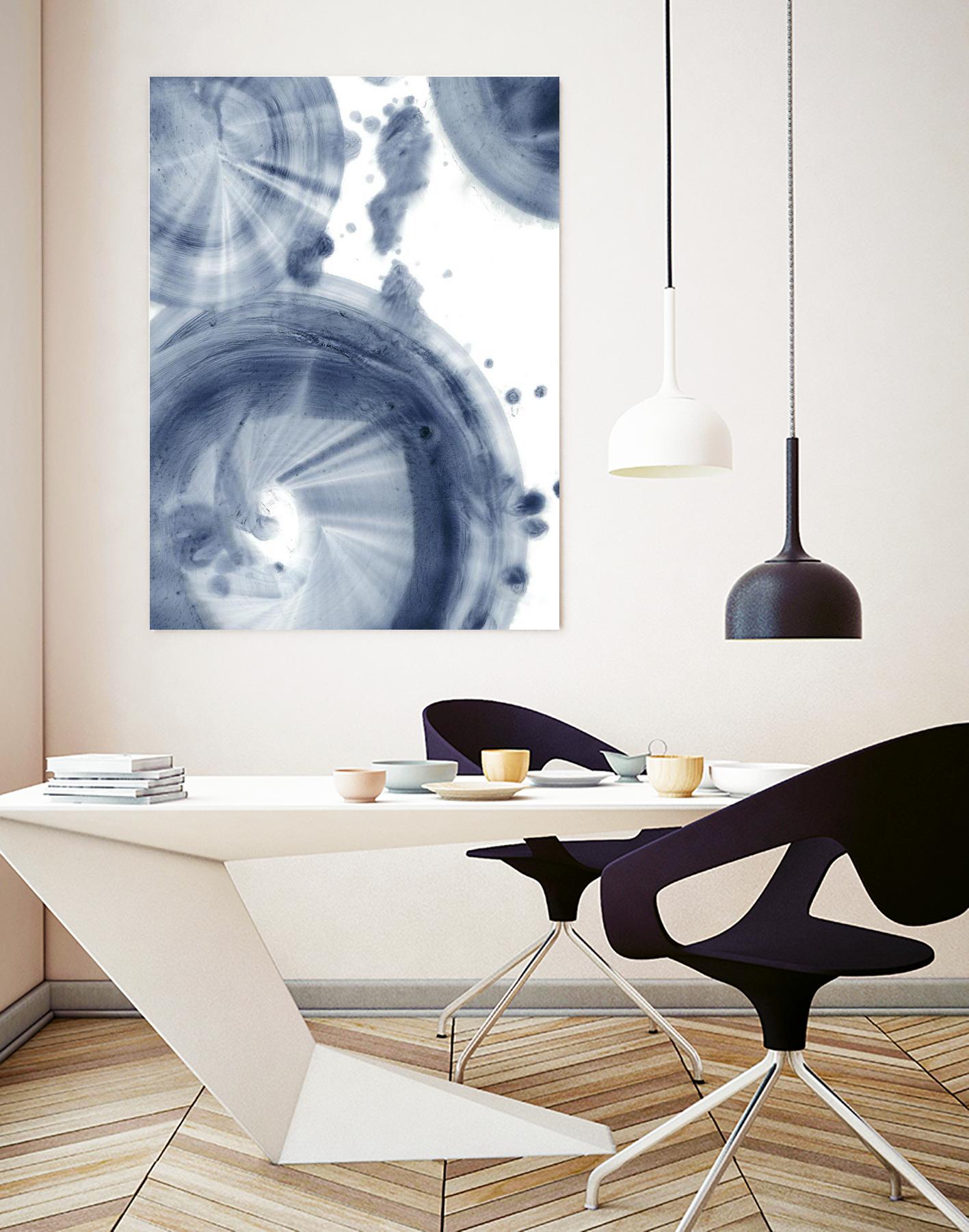 Quasars III by Ethan Harper on GIANT ART - blue abstract