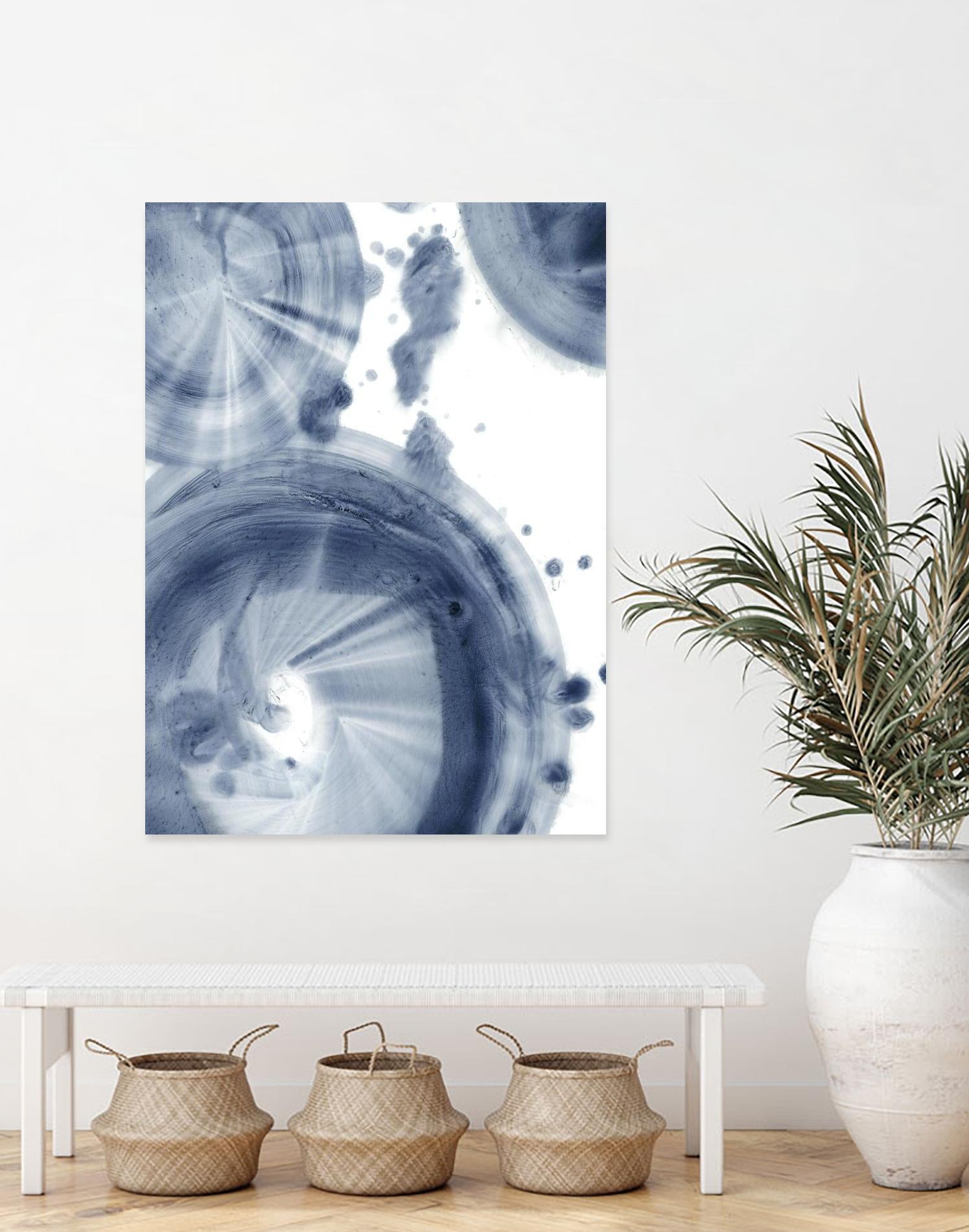 Quasars III by Ethan Harper on GIANT ART - blue abstract