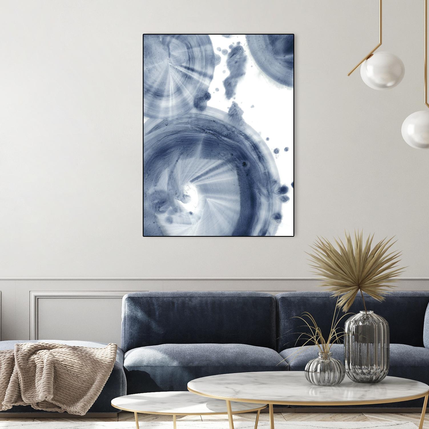 Quasars III by Ethan Harper on GIANT ART - blue abstract