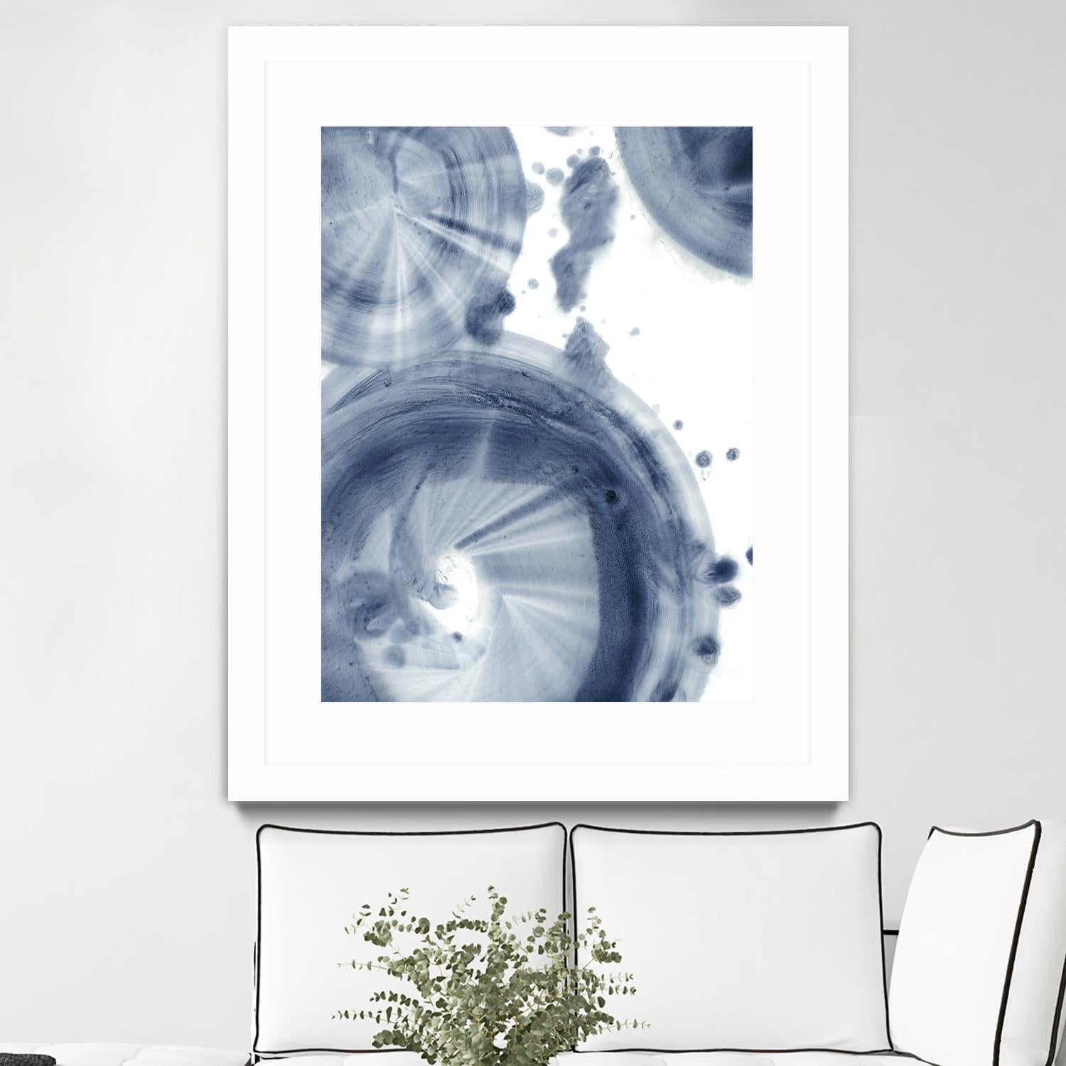 Quasars III by Ethan Harper on GIANT ART - blue abstract