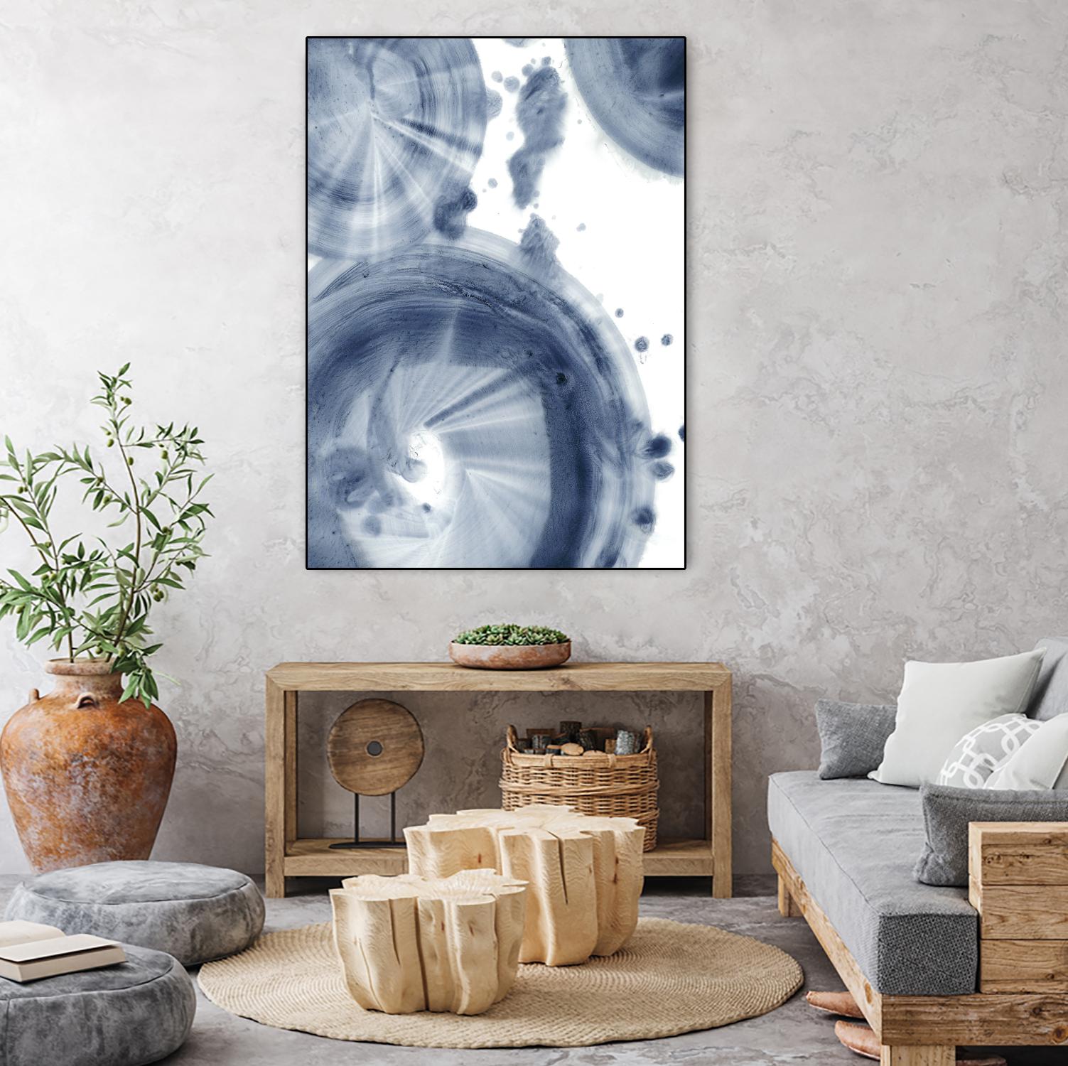 Quasars III by Ethan Harper on GIANT ART - blue abstract