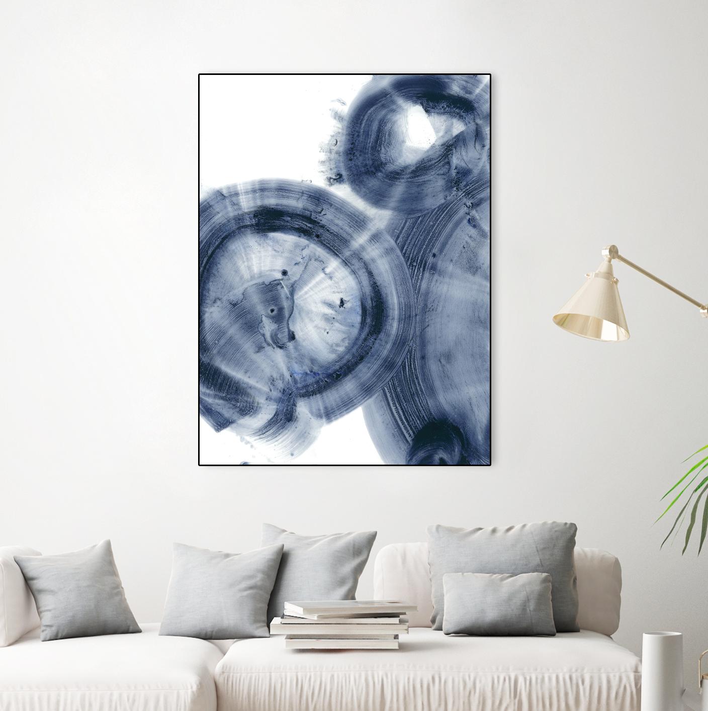 Quasars IV by Ethan Harper on GIANT ART - blue abstract