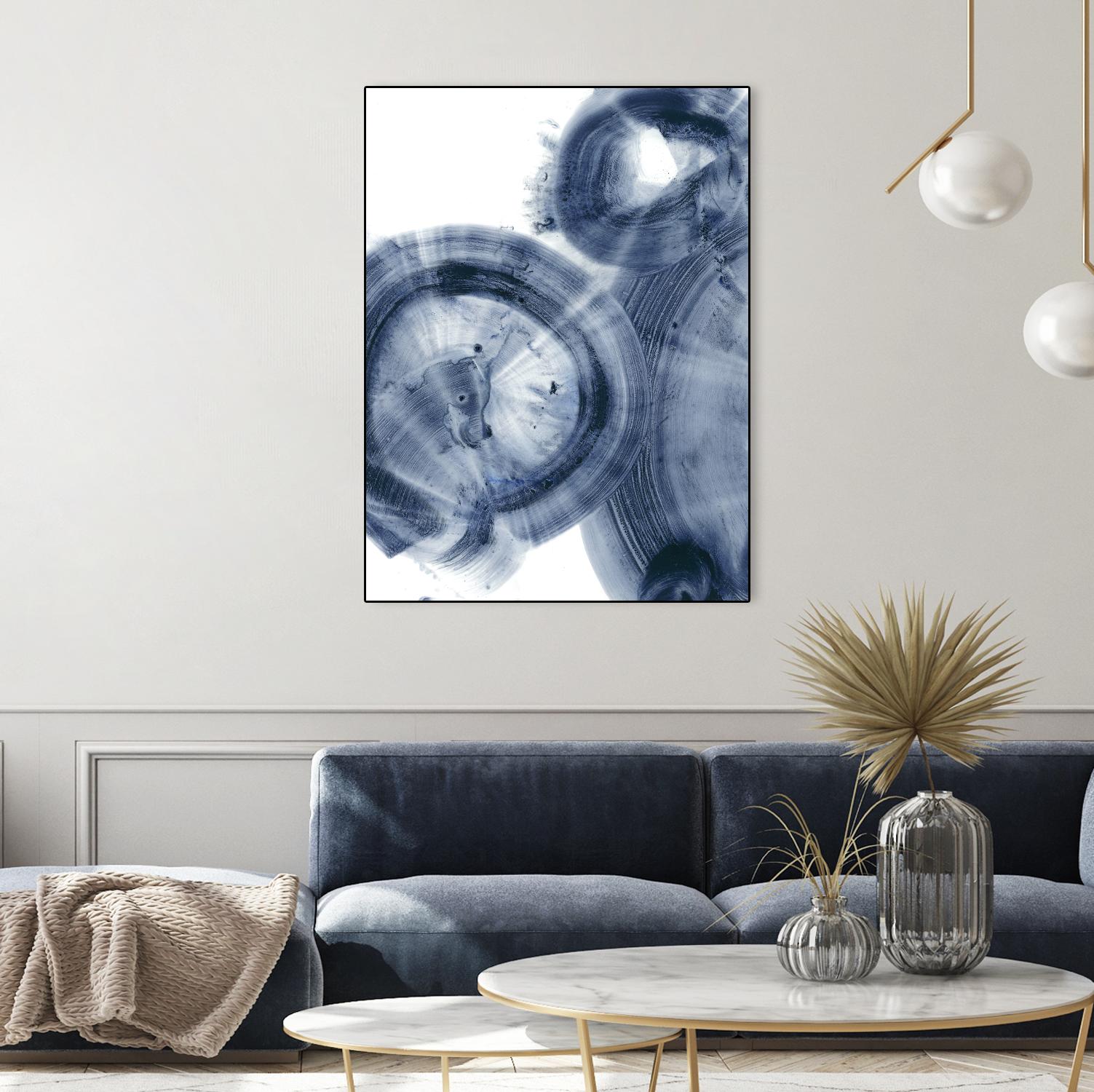 Quasars IV by Ethan Harper on GIANT ART - blue abstract