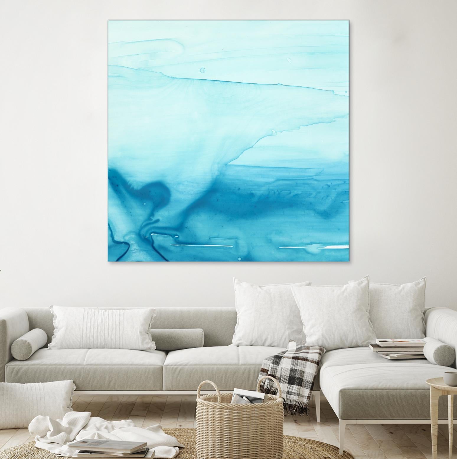 Making Waves I by Ethan Harper on GIANT ART - blue abstract