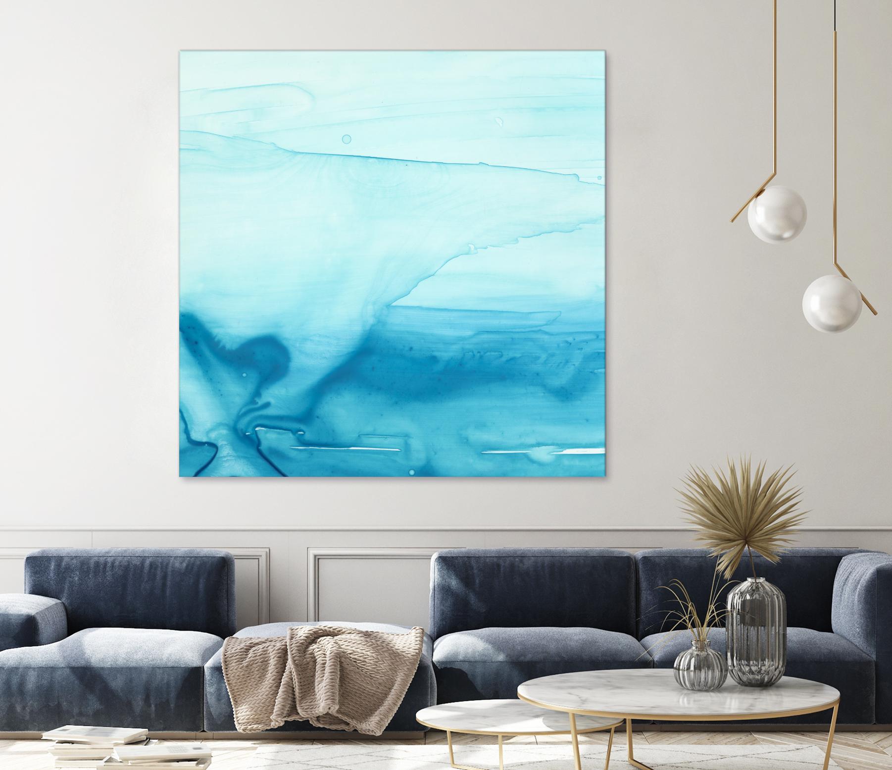 Making Waves I by Ethan Harper on GIANT ART - blue abstract
