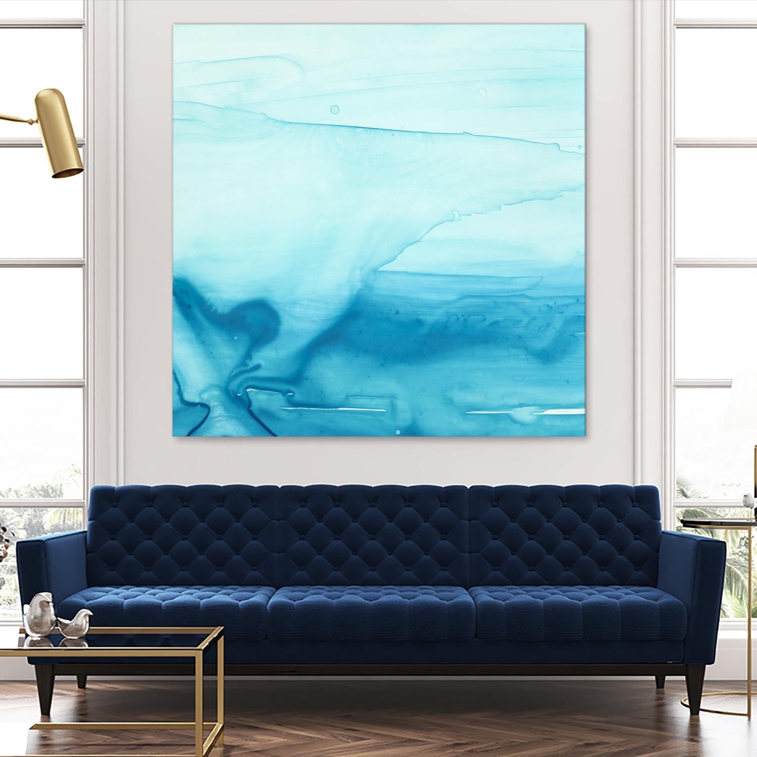 Making Waves I by Ethan Harper on GIANT ART - blue abstract