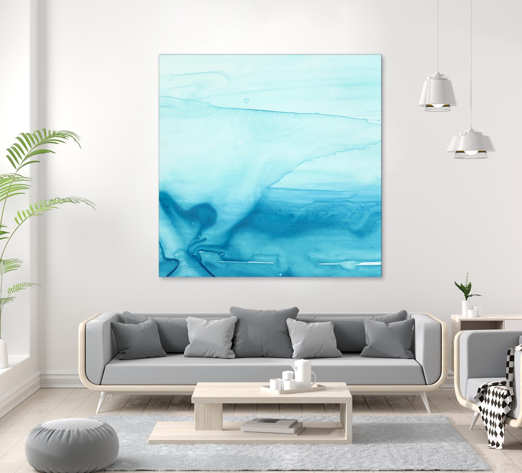 Making Waves I by Ethan Harper on GIANT ART - blue abstract