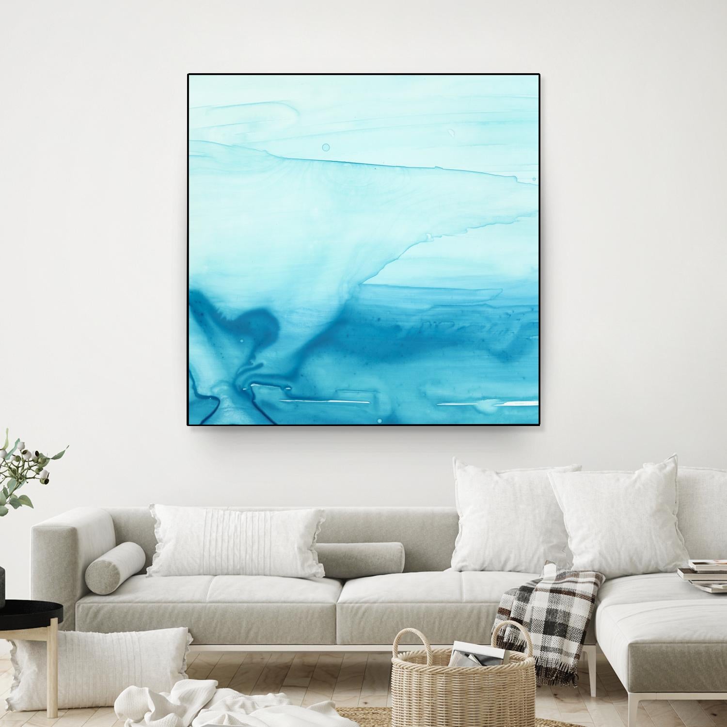 Making Waves I by Ethan Harper on GIANT ART - blue abstract