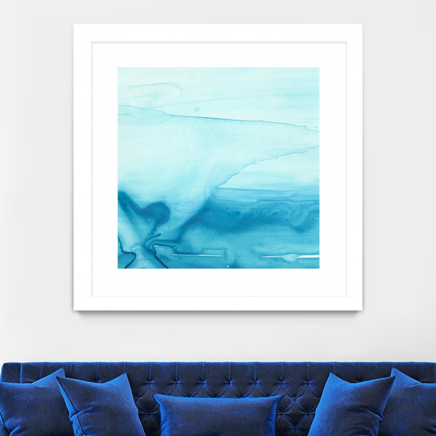 Making Waves I by Ethan Harper on GIANT ART - blue abstract