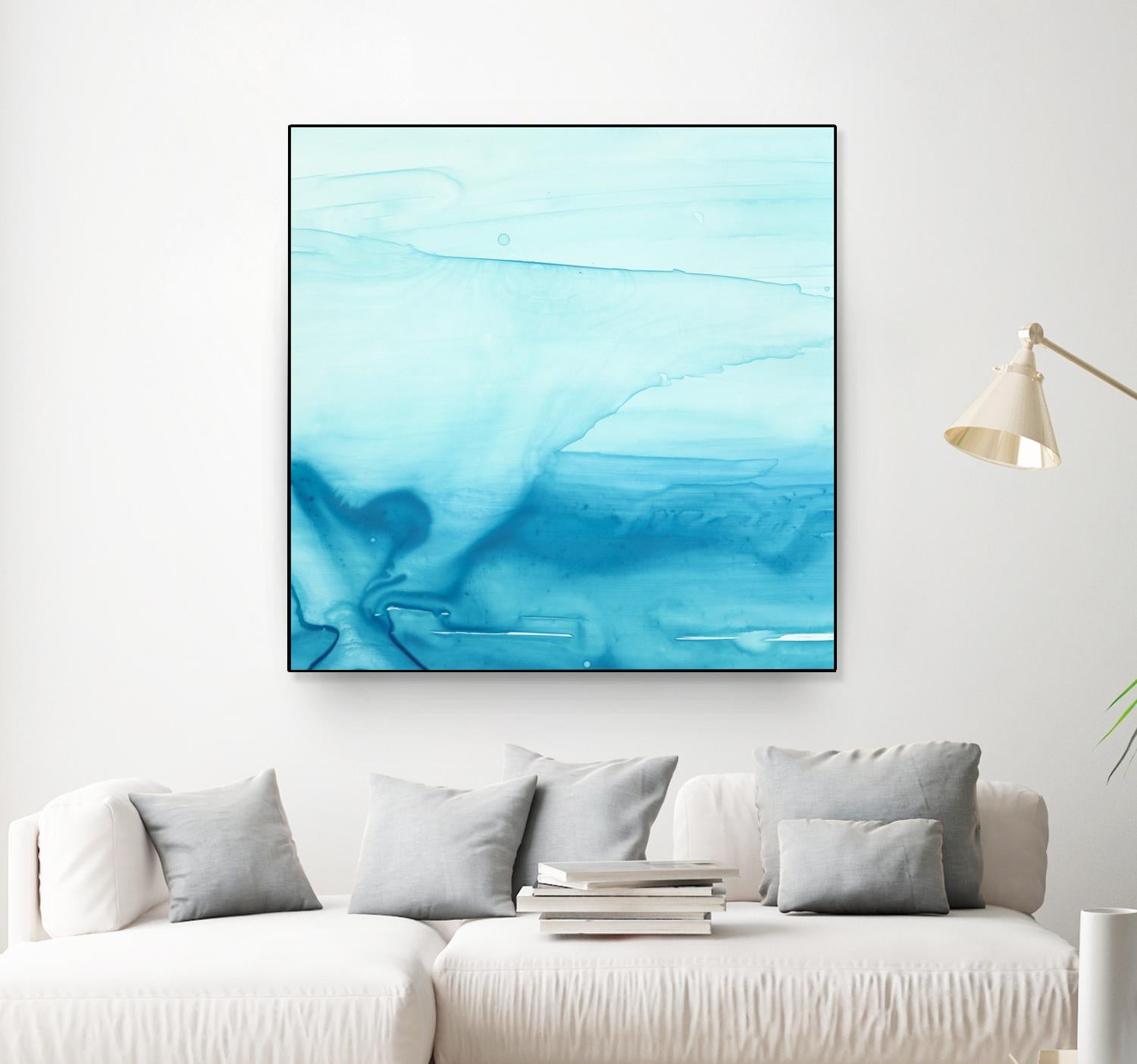 Making Waves I by Ethan Harper on GIANT ART - blue abstract