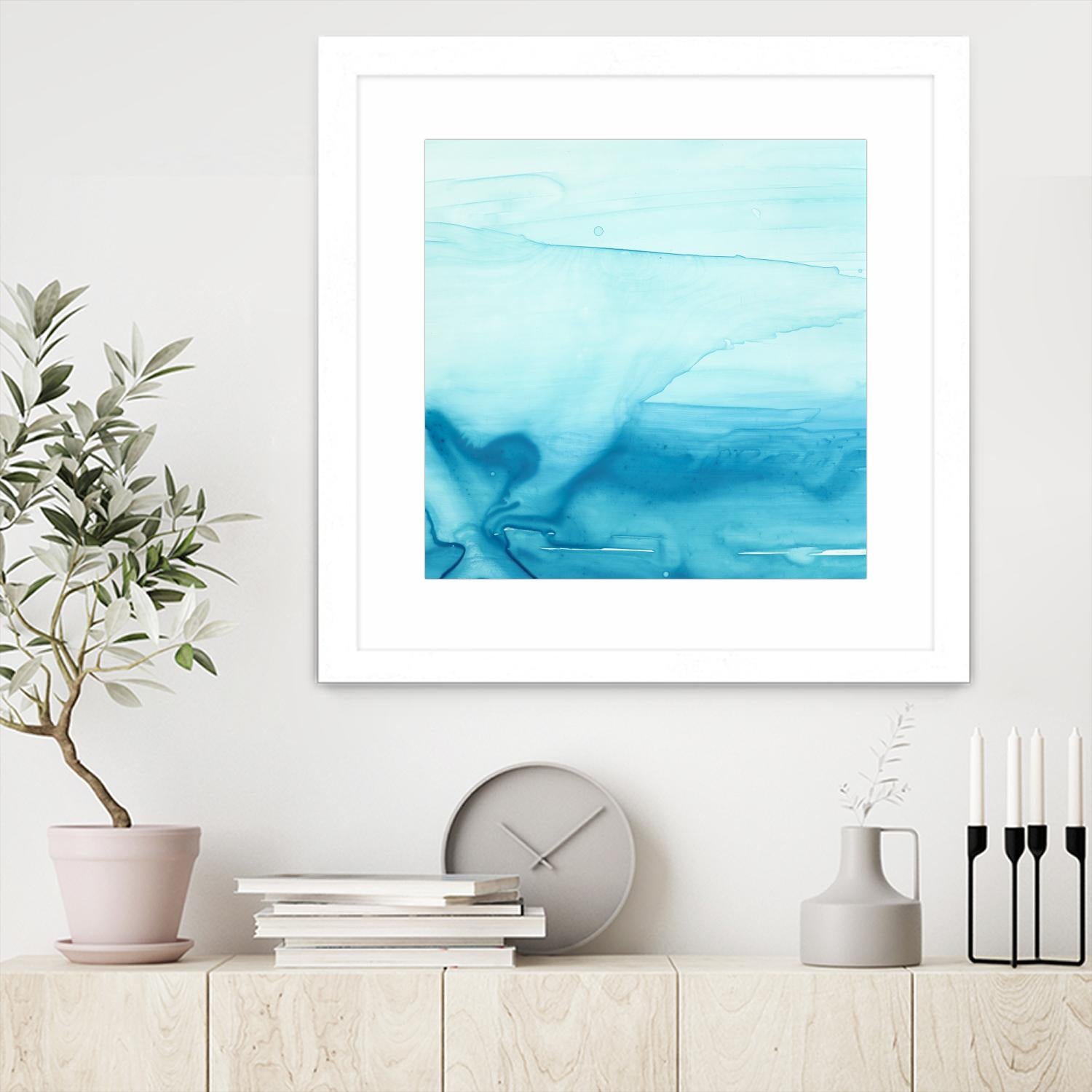 Making Waves I by Ethan Harper on GIANT ART - blue abstract