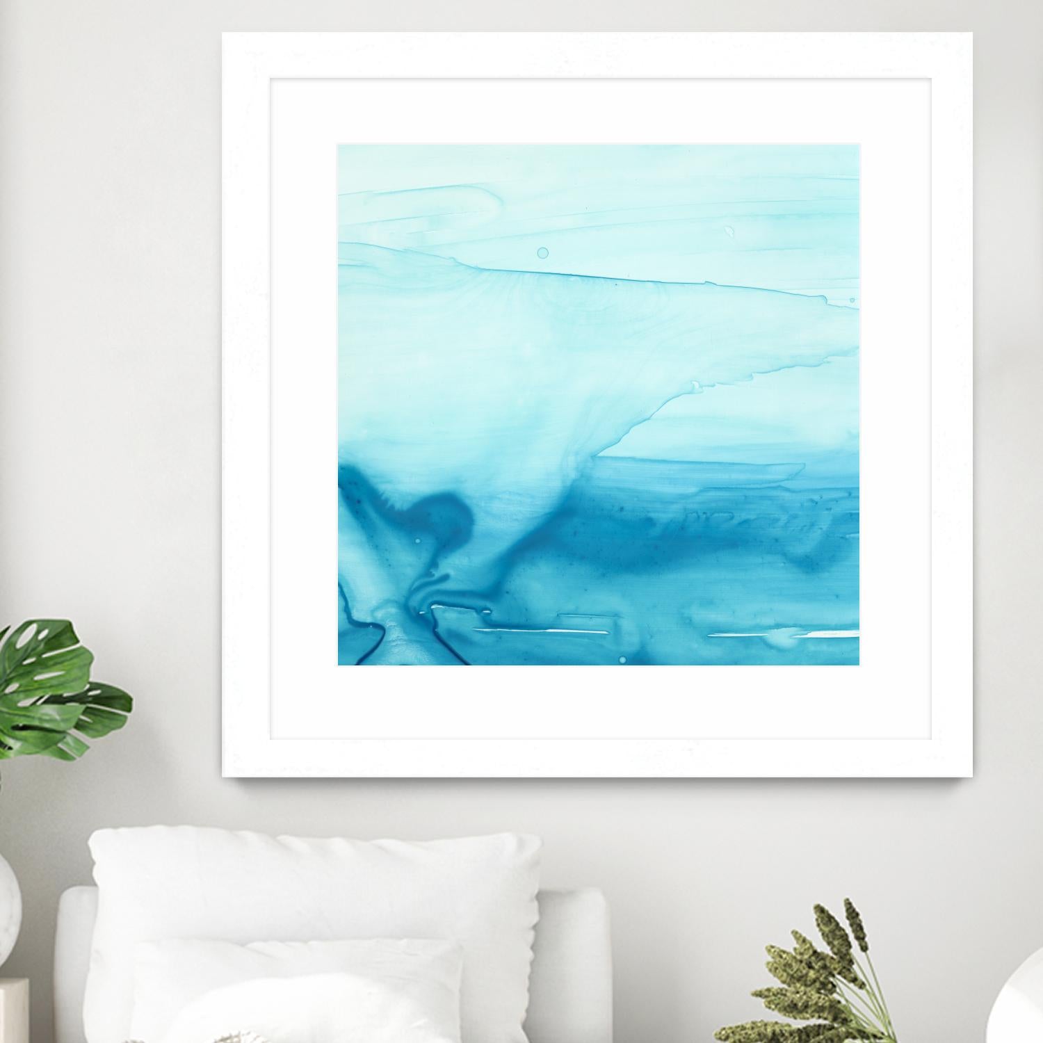 Making Waves I by Ethan Harper on GIANT ART - blue abstract