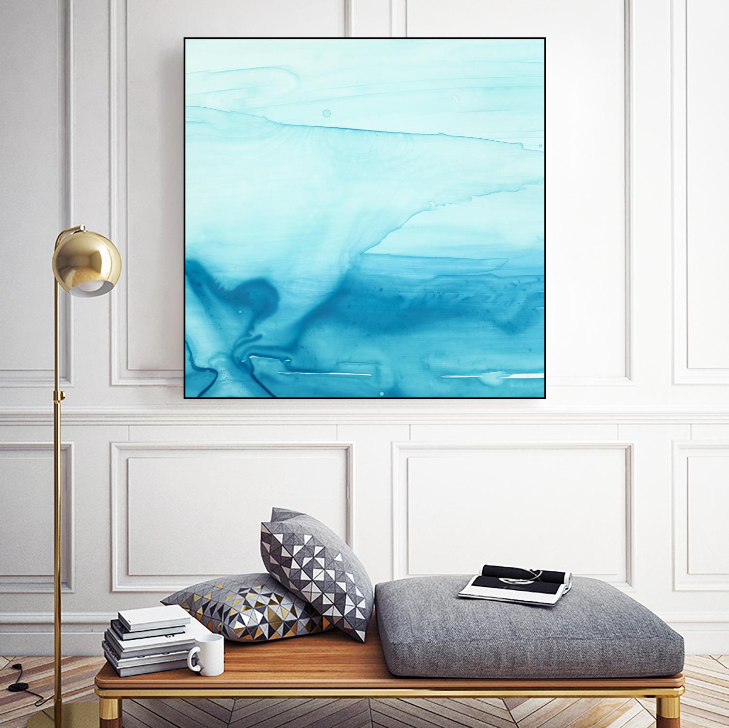 Making Waves I by Ethan Harper on GIANT ART - blue abstract