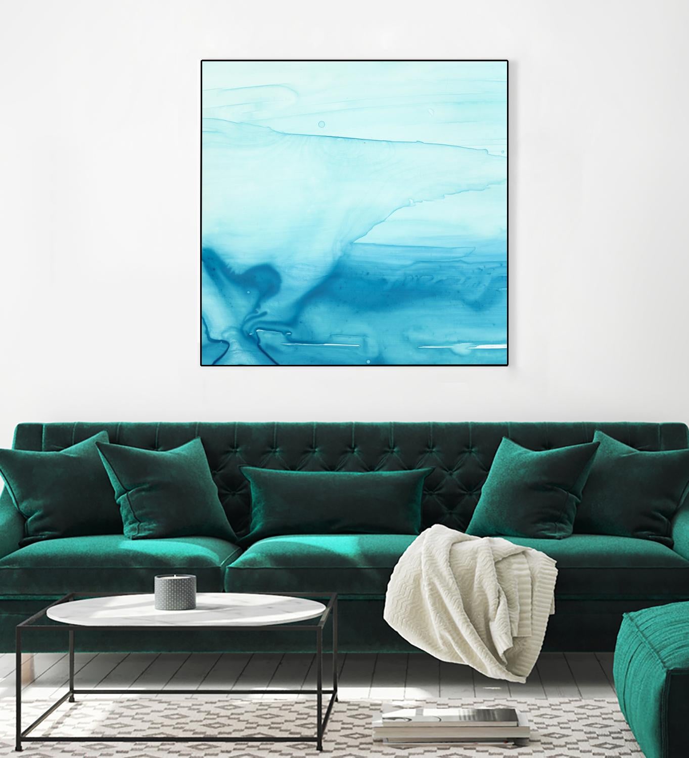 Making Waves I by Ethan Harper on GIANT ART - blue abstract