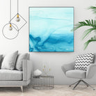 Making Waves I by Ethan Harper on GIANT ART - blue abstract