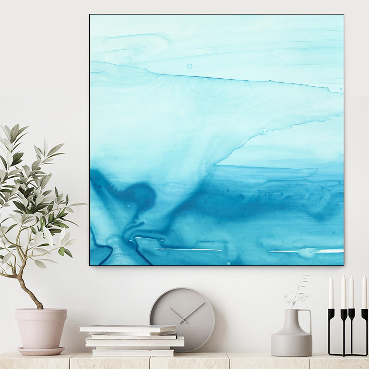 Making Waves I by Ethan Harper on GIANT ART - blue abstract