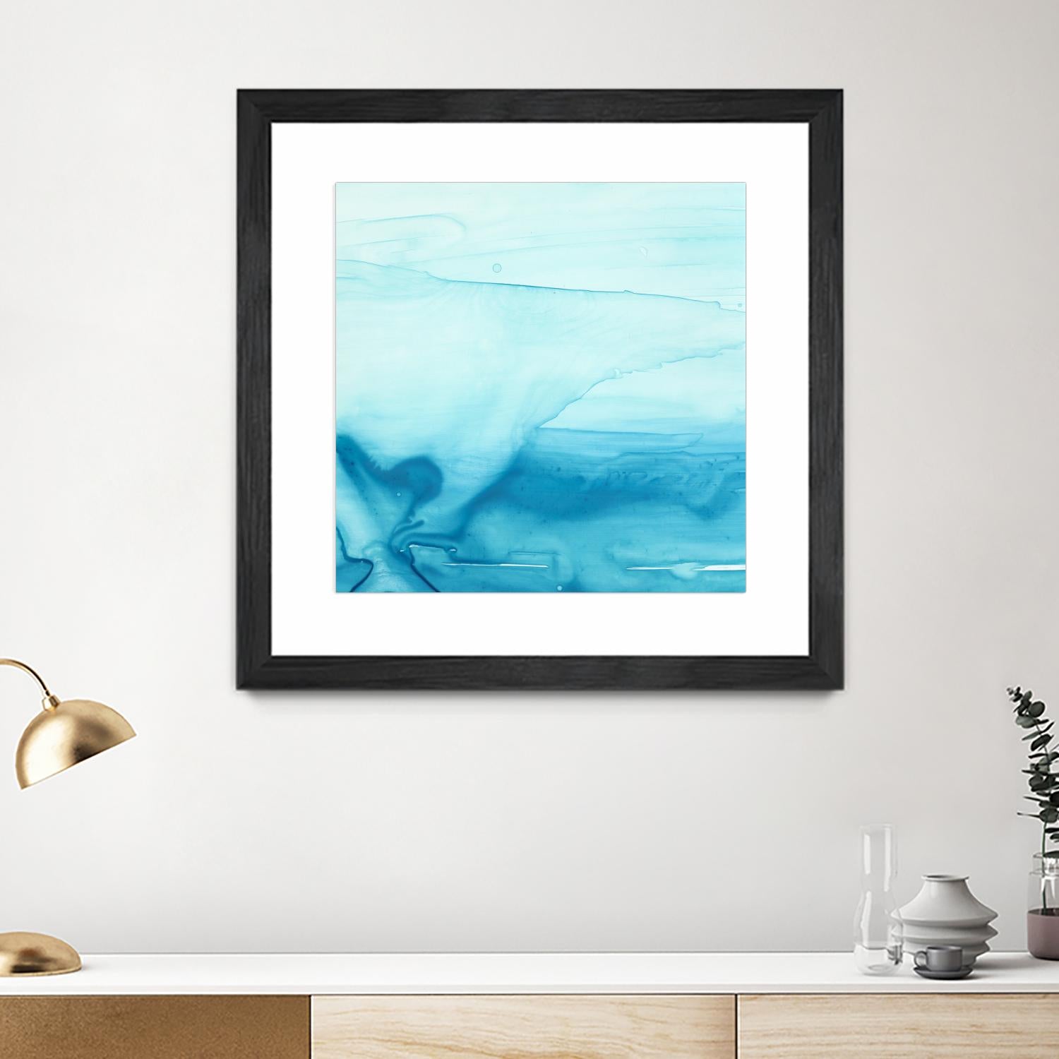 Making Waves I by Ethan Harper on GIANT ART - blue abstract