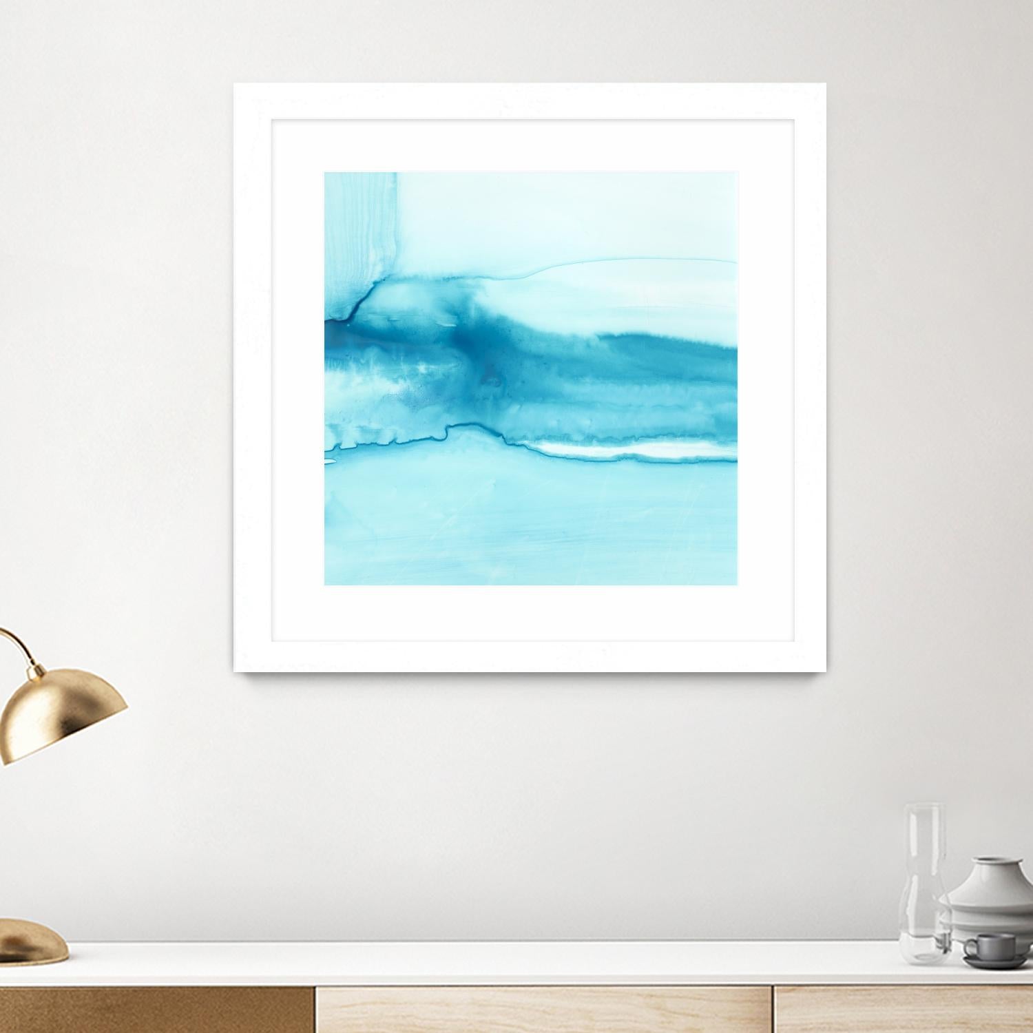 Making Waves III by Ethan Harper on GIANT ART - blue abstract