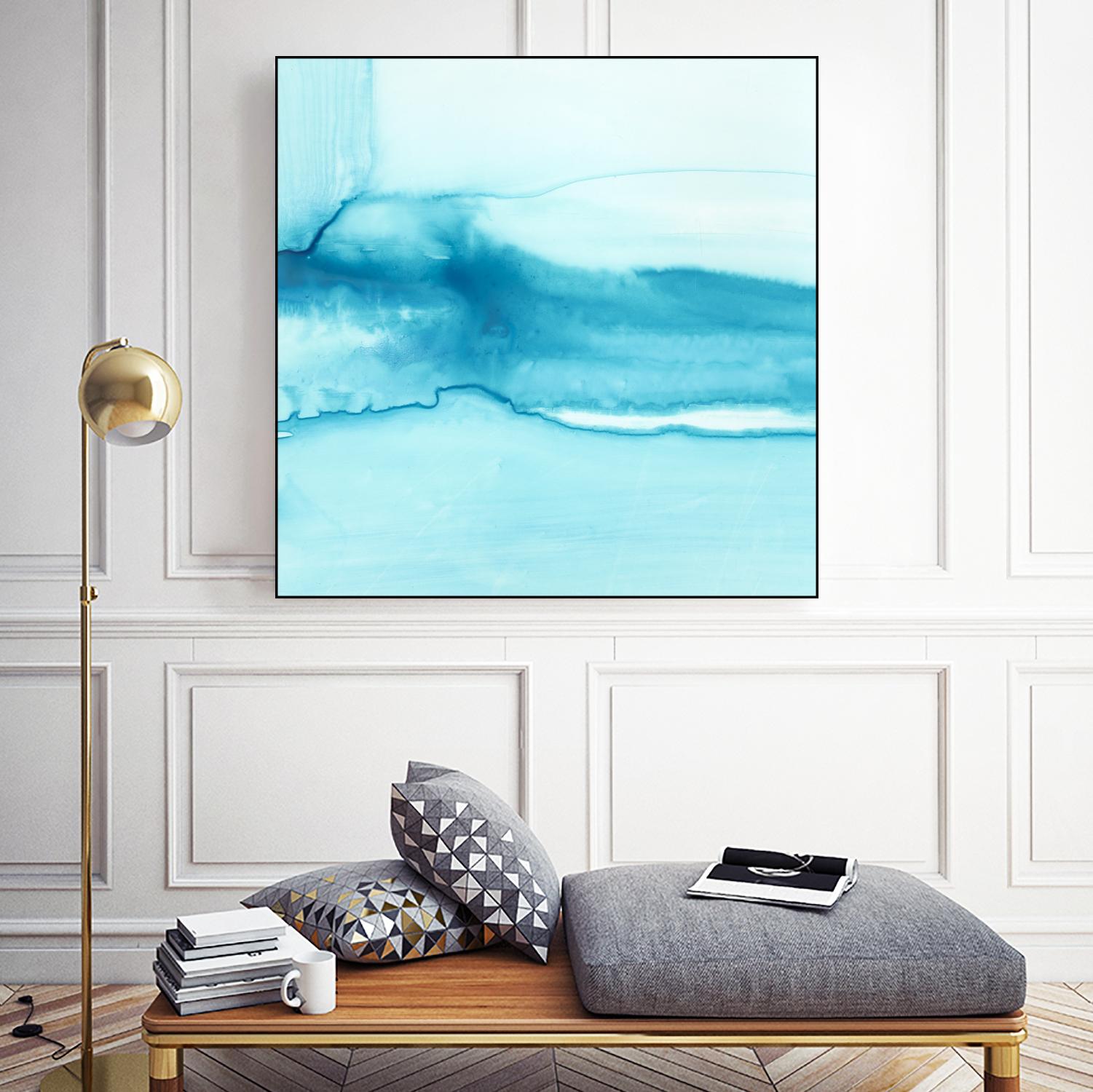 Making Waves III by Ethan Harper on GIANT ART - blue abstract