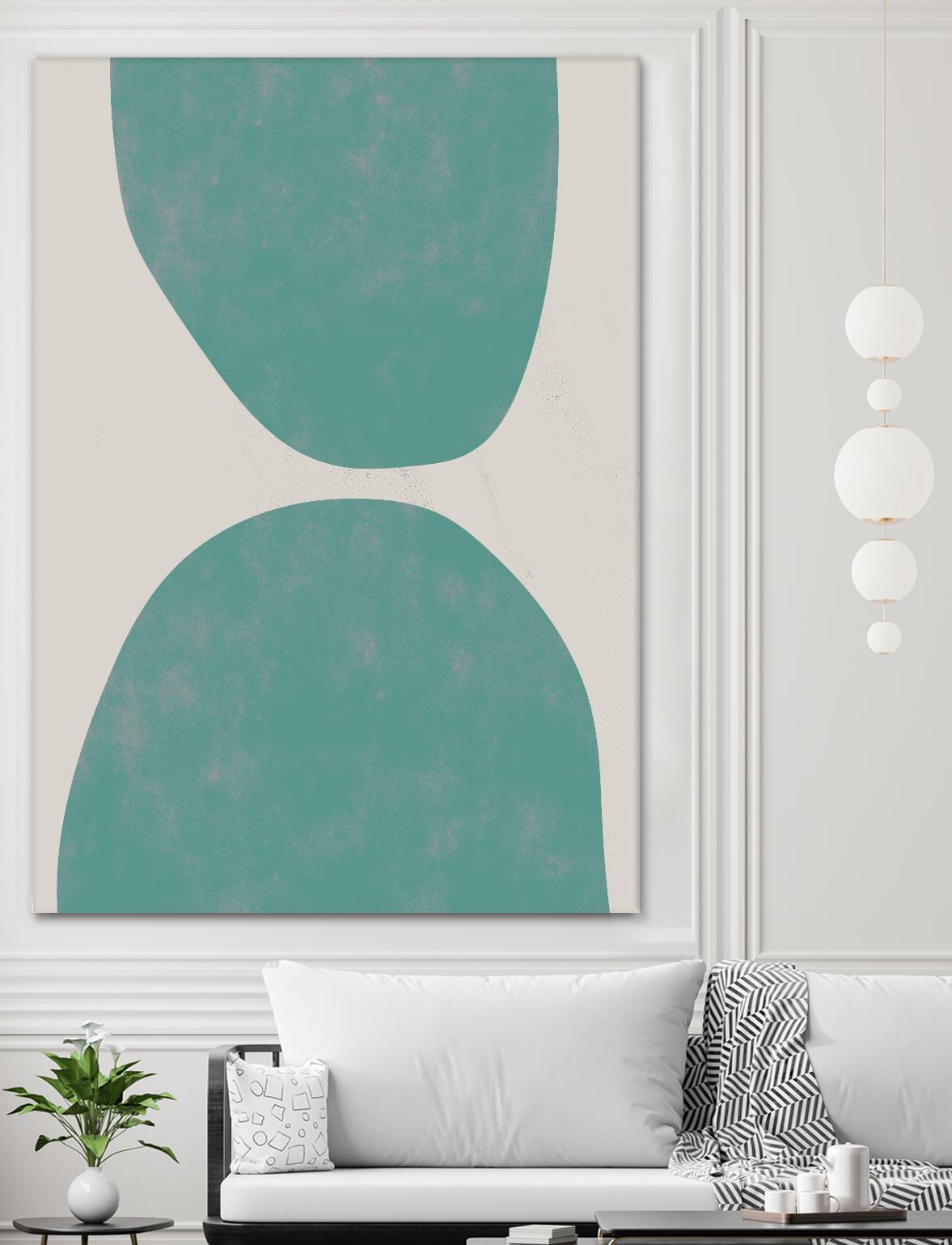 Jet Pack IX by Chariklia Zarris on GIANT ART - blue abstract