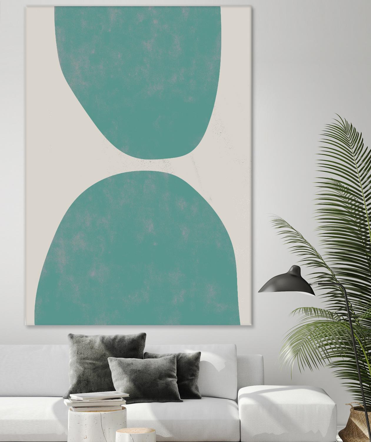 Jet Pack IX by Chariklia Zarris on GIANT ART - blue abstract