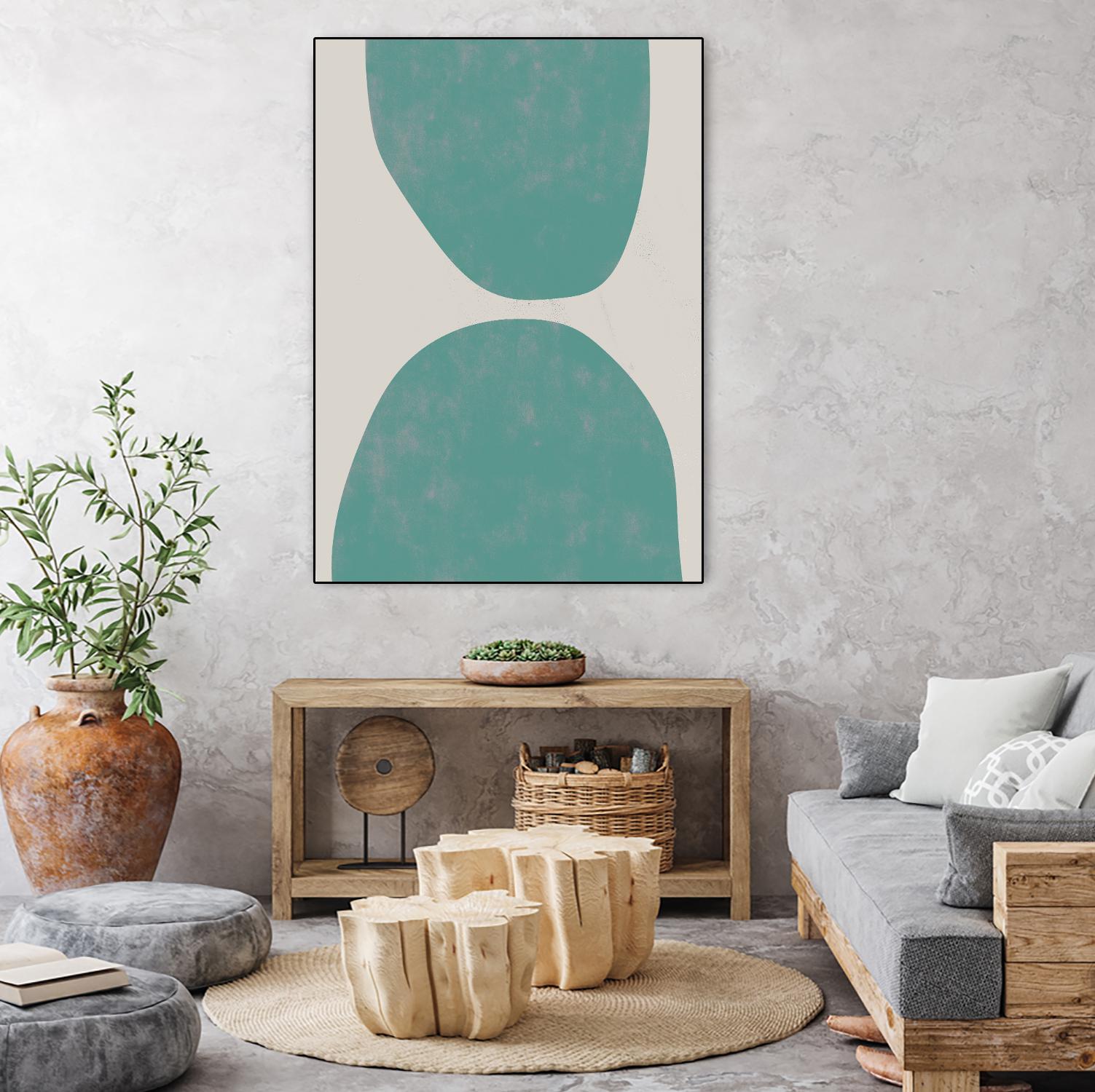 Jet Pack IX by Chariklia Zarris on GIANT ART - blue abstract