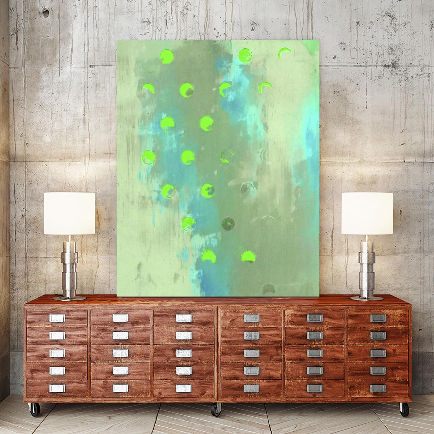 Islander I by Greg Perkins on GIANT ART - green abstract