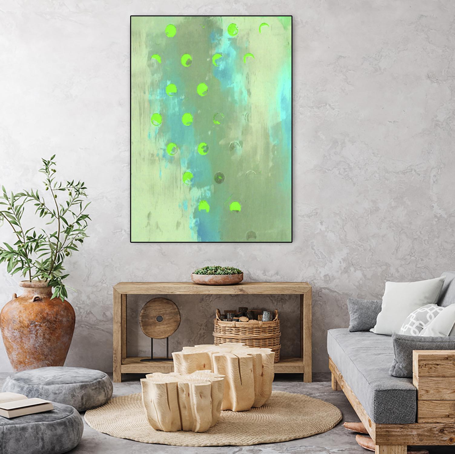 Islander I by Greg Perkins on GIANT ART - green abstract