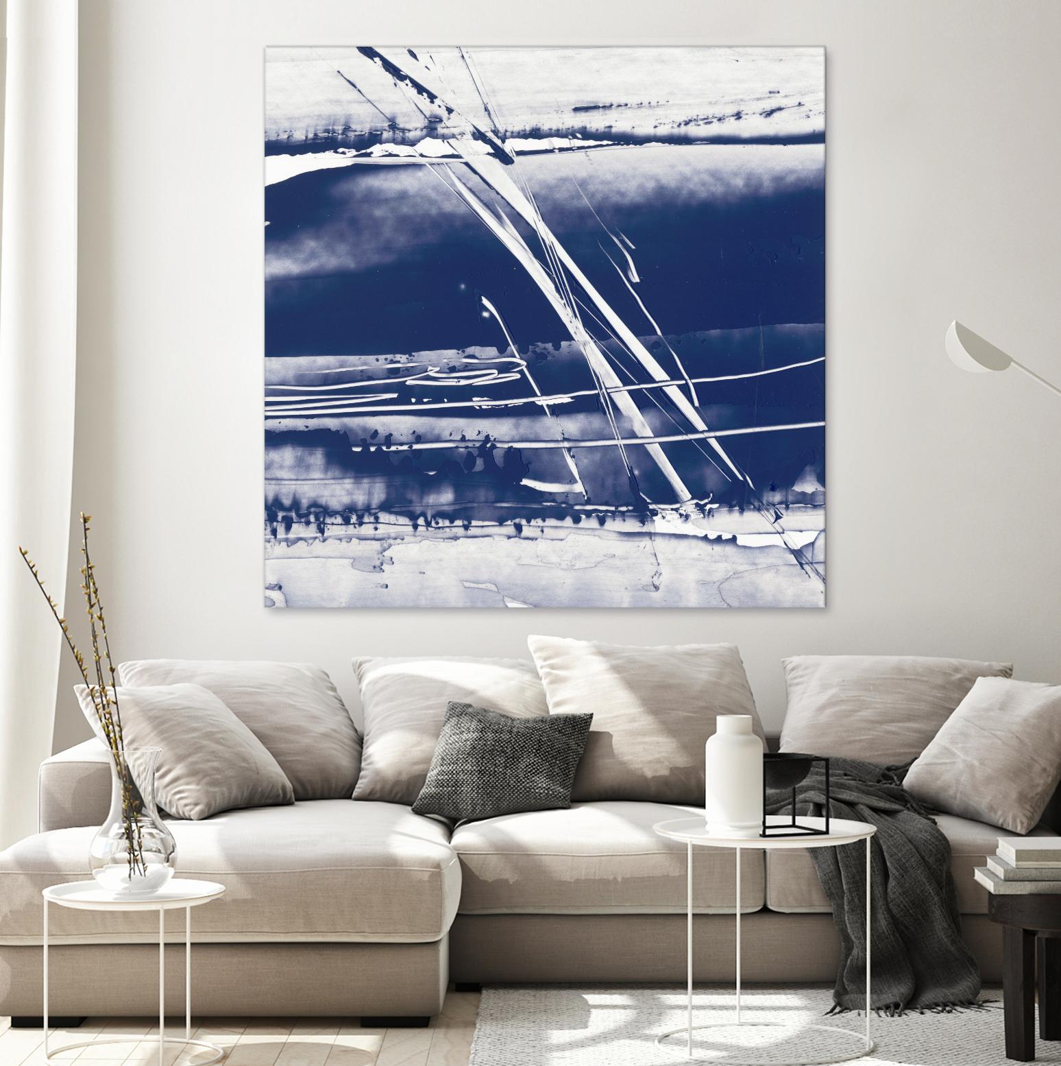 Alternating Current II by Ethan Harper on GIANT ART - blue abstract