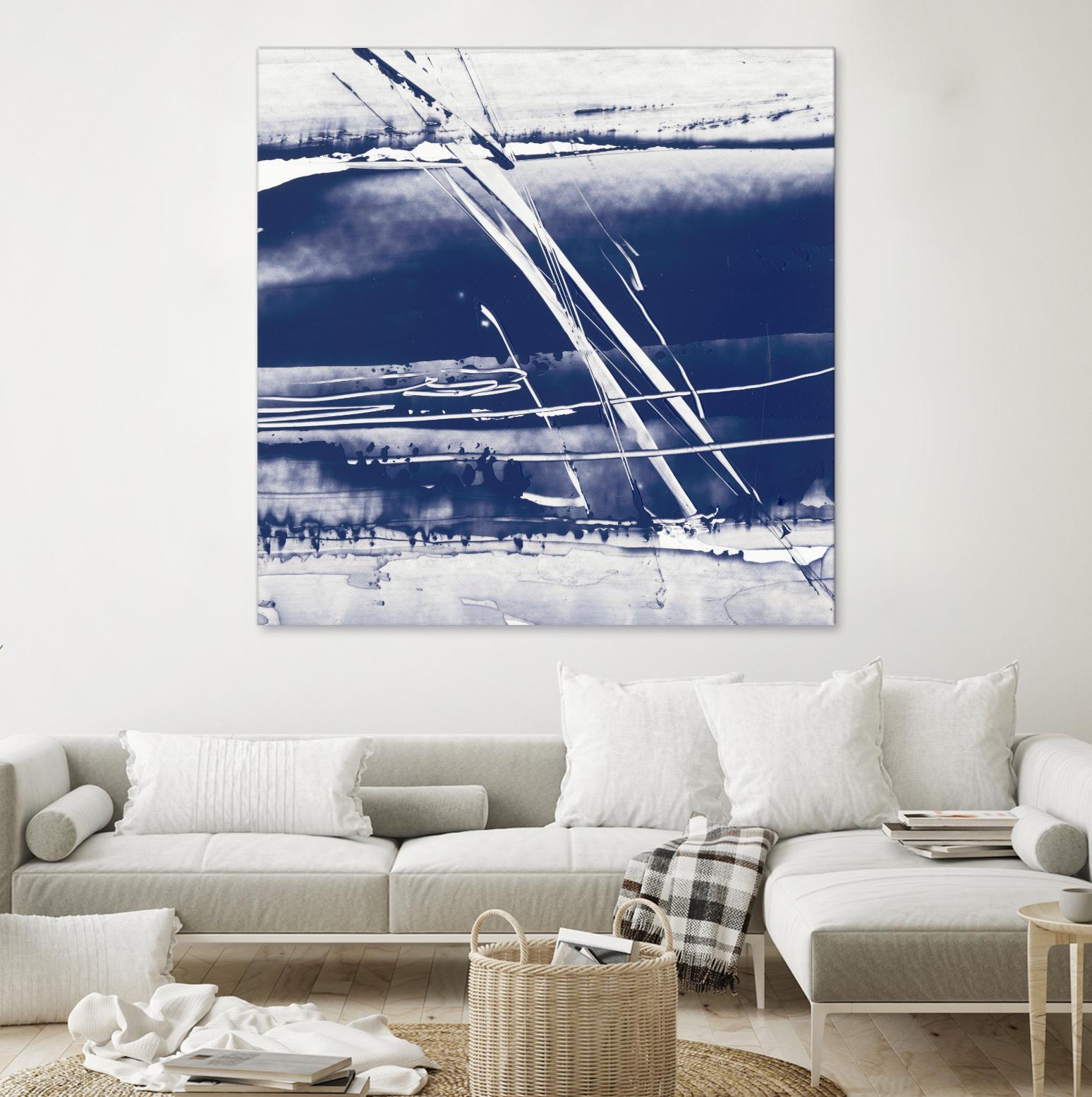 Alternating Current II by Ethan Harper on GIANT ART - blue abstract